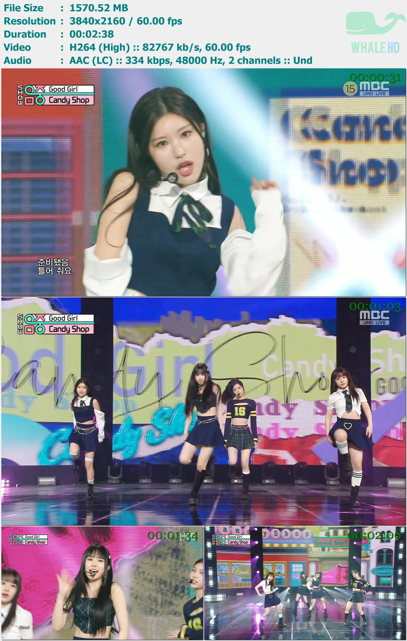 Candy Shop - Good Girl (Show Music Core 音乐中心 2024-03-30) HDTV 2160p H264  - 1.53GB