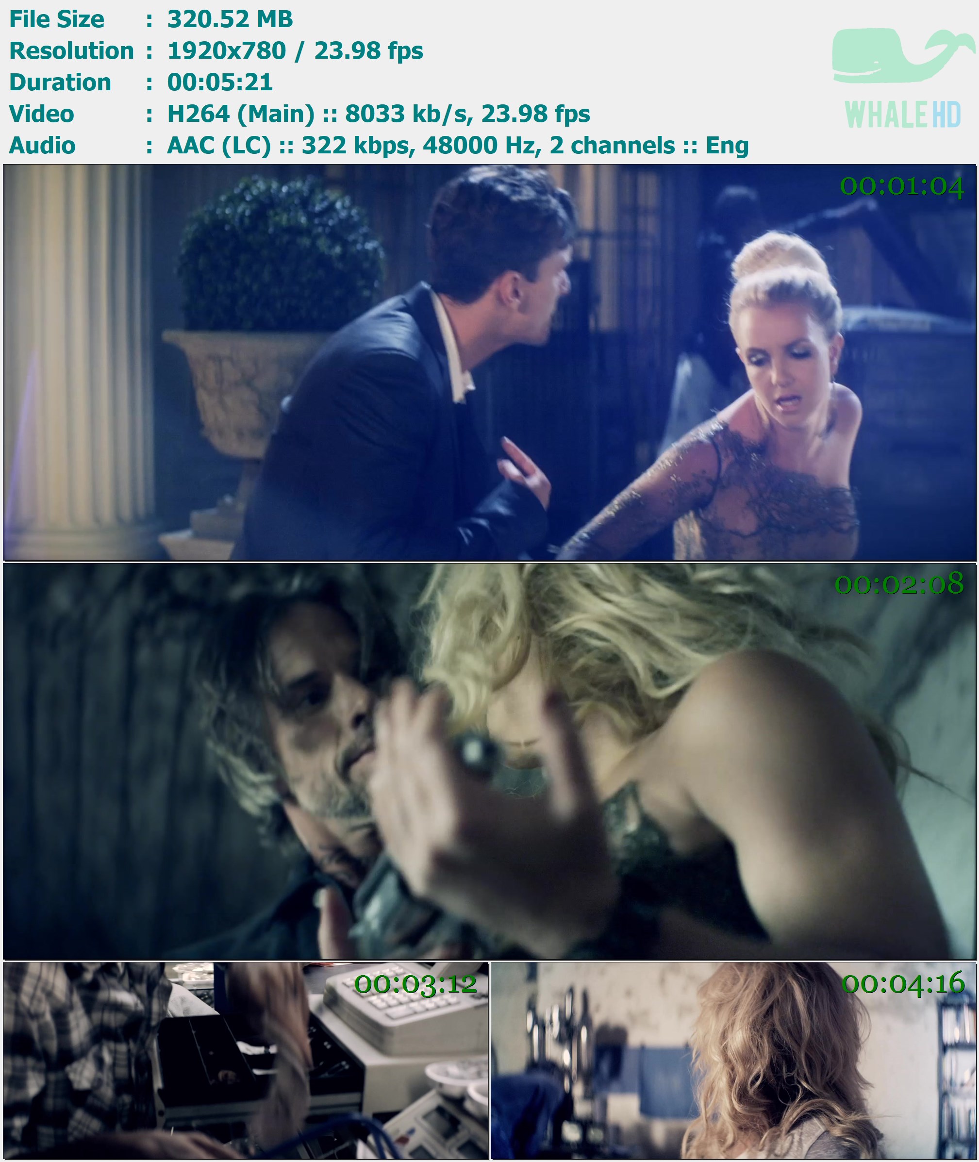 Britney Spears - Criminal 2011 MasterRip 780p H264 - 320.52MB