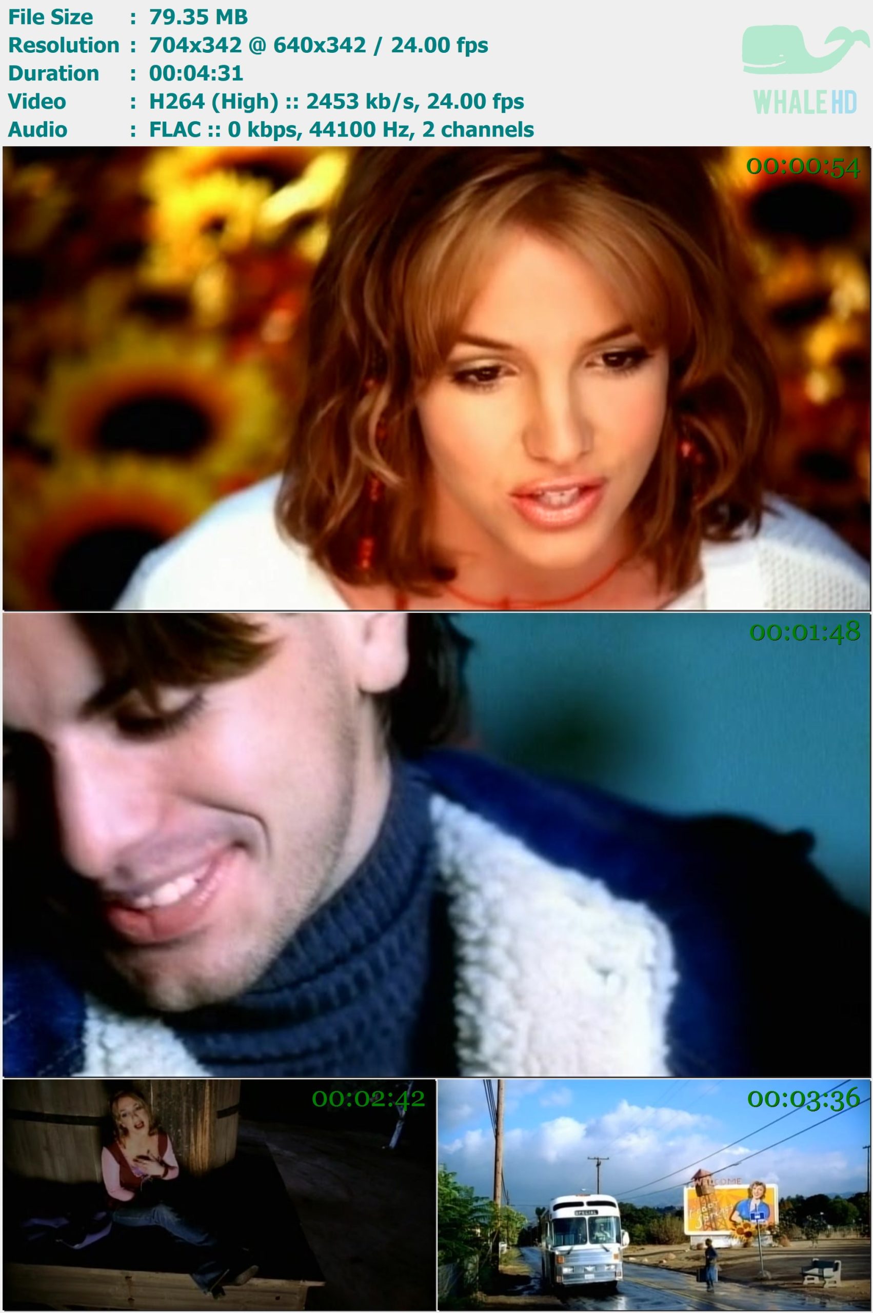 Britney Spears - From The Bottom Of My Broken Heart 1999 DVDRip 342p H264 - 79.35MB