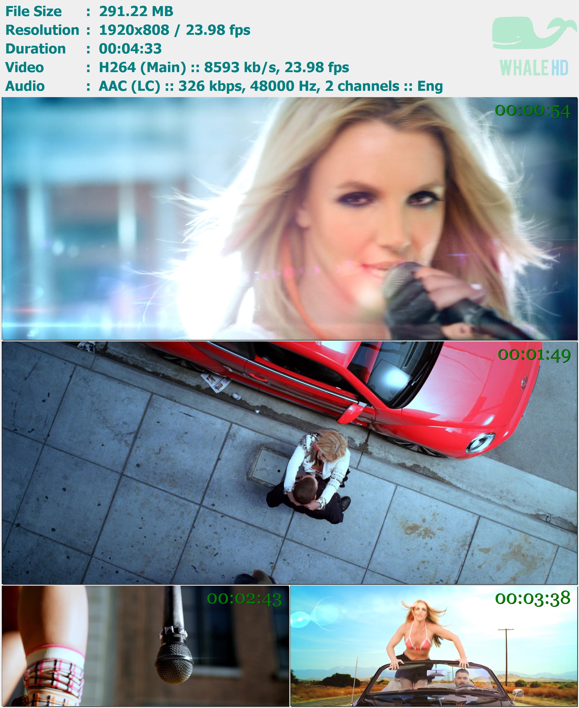 Britney Spears - I Wanna Go 2011 MasterRip 808p H264 - 291.22MB