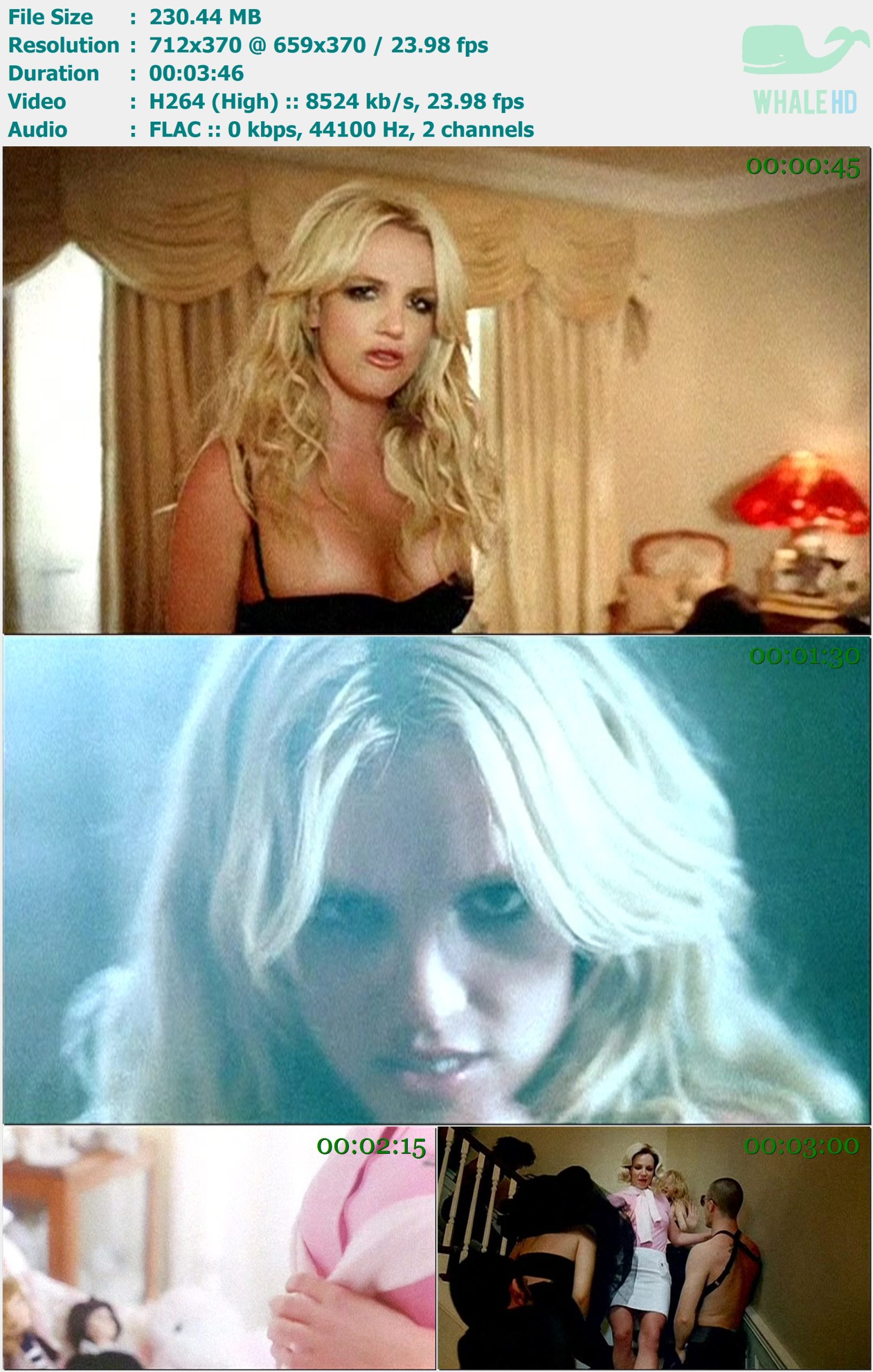 Britney Spears - If U Seek Amy 2009 DVDRip 370p X264 - 230.44MB