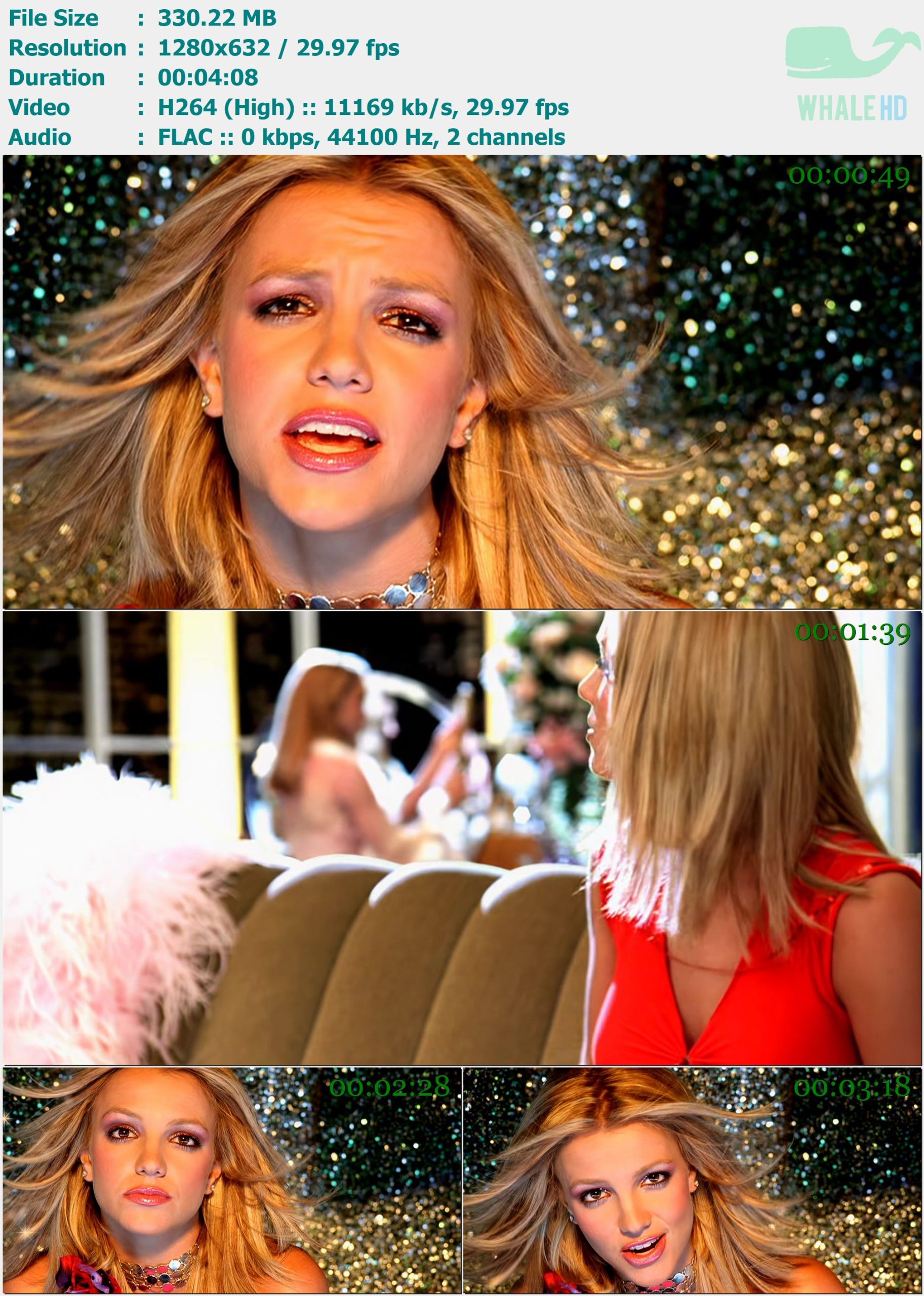 Britney Spears - Lucky 2000 DVDRip 632p H264 - 330.22MB