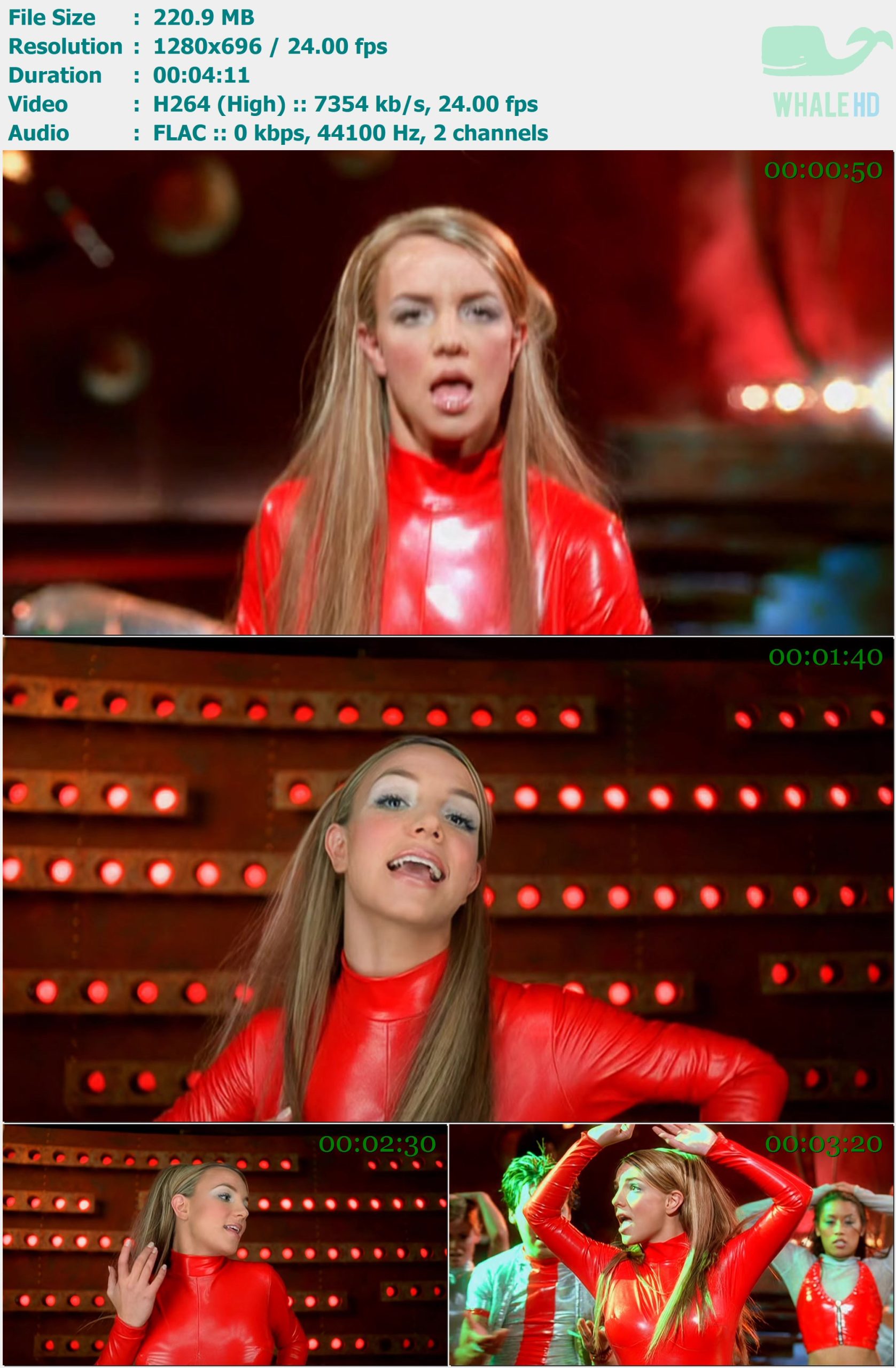 Britney Spears - Oops I Did It Again 2000 DVDRip 696p H264 - 220.90MB