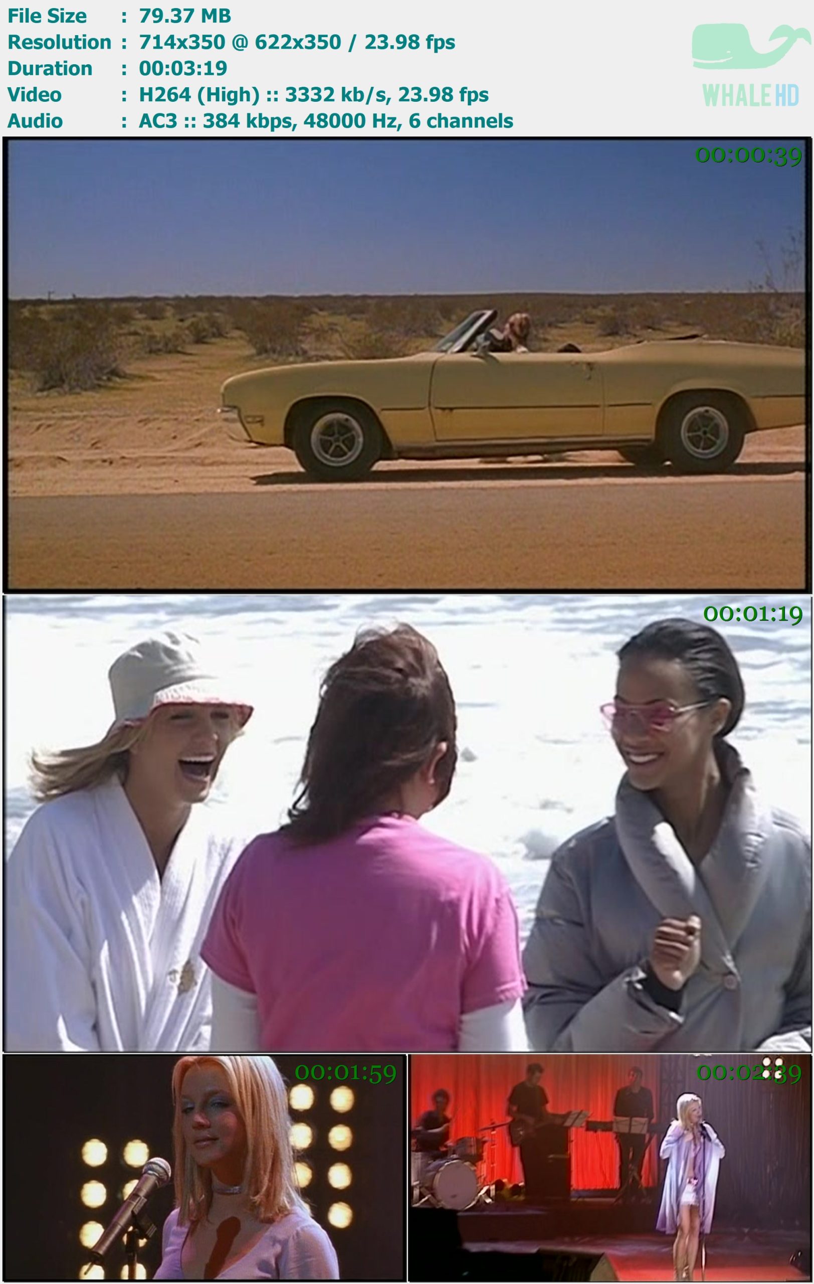 Britney Spears - Overprotected (Crossroads Version) 2002 DVDRip 350p X264 - 79.37MB