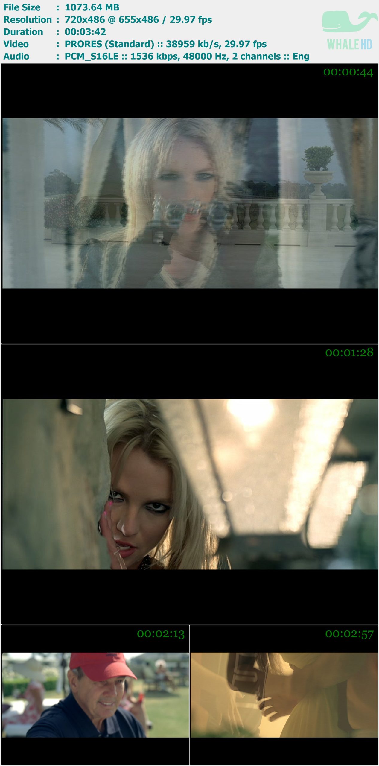 Britney Spears - Radar 2009 Master 486i ProRes - 1.05GB