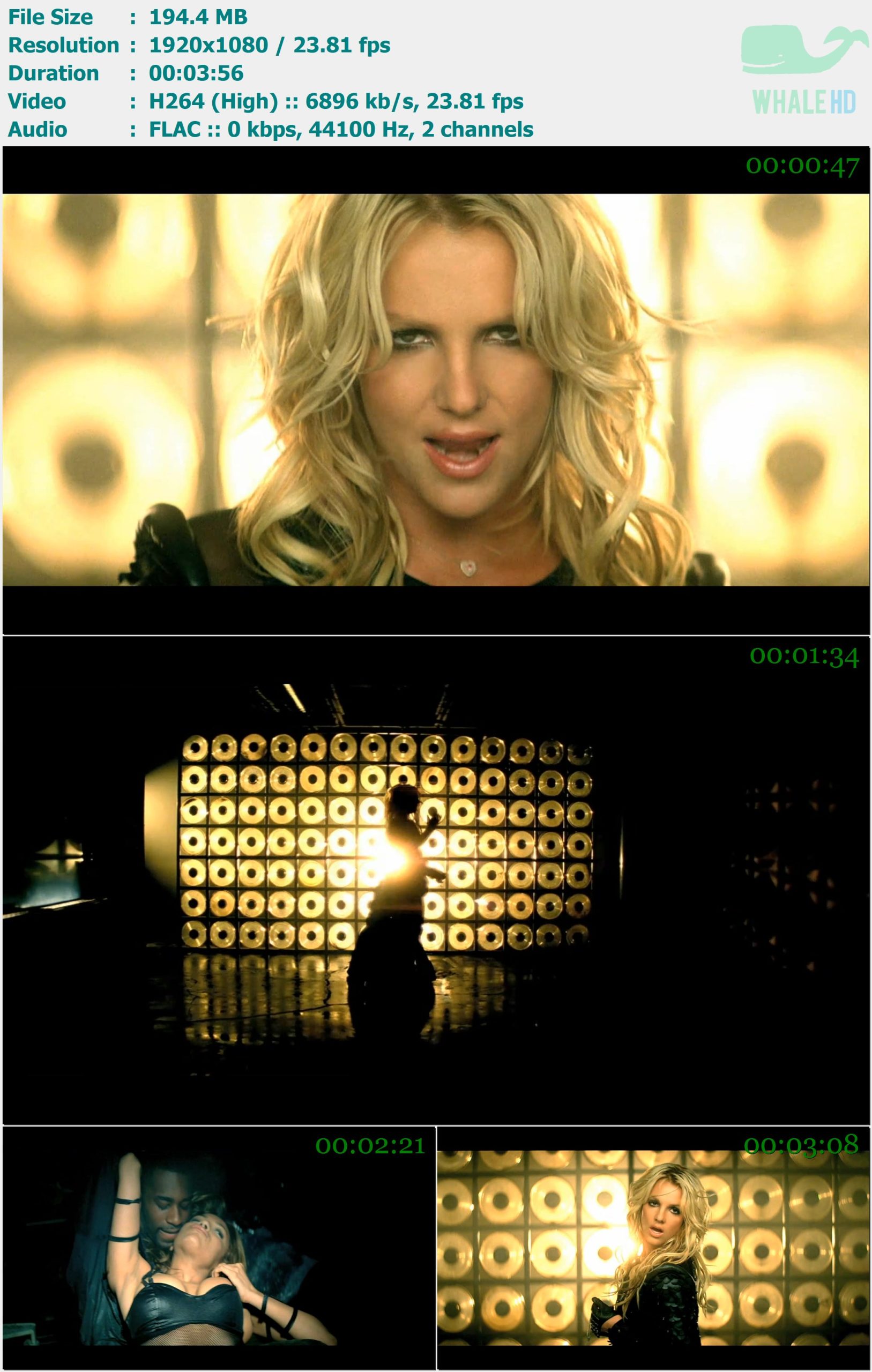 Britney Spears - Till The World Ends 2011 𝐕𝐄𝐕𝐎 1080p H264 - 194.40MB