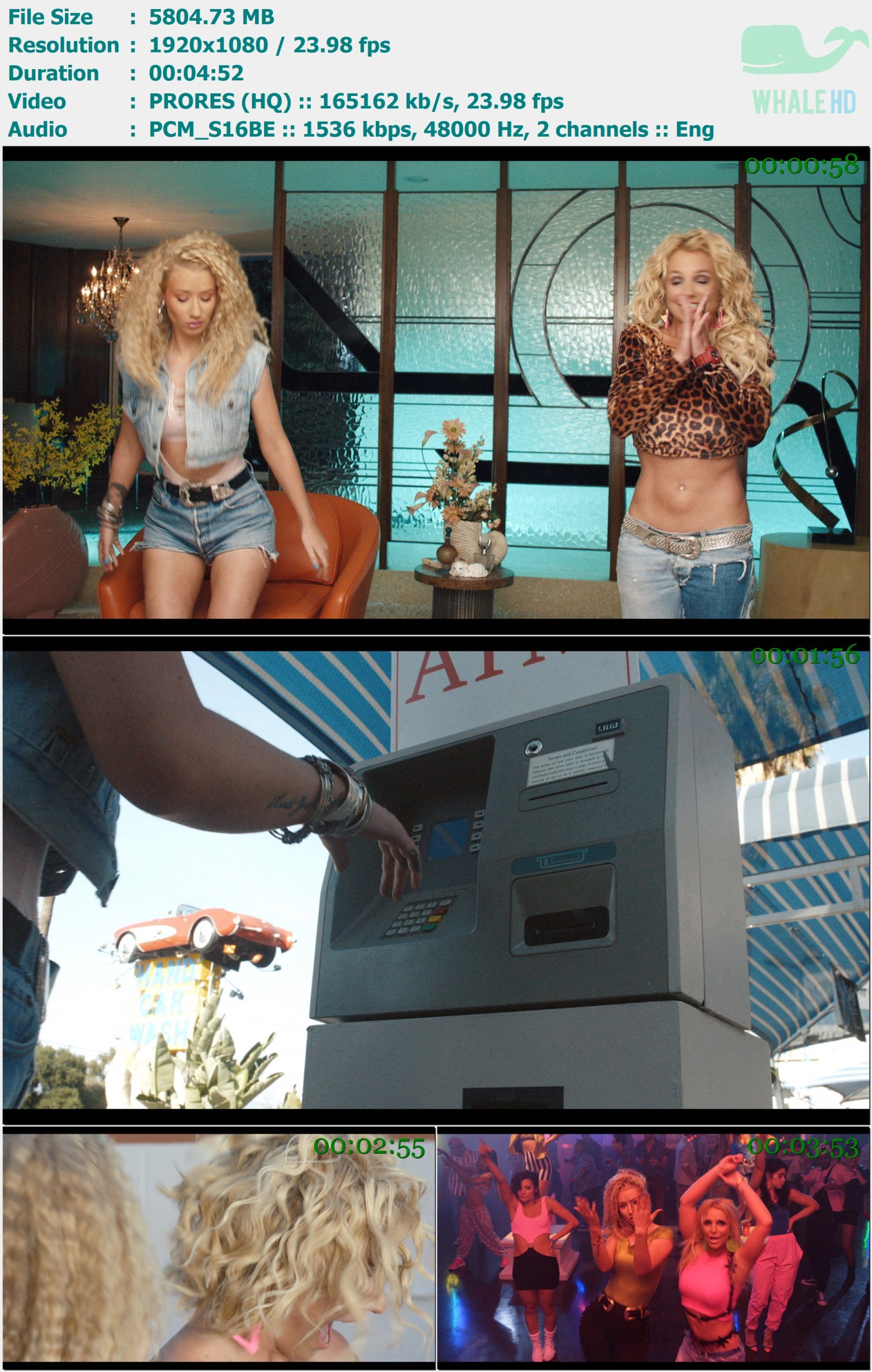 Britney Spears, Iggy Azalea - Pretty Girls 2015 Master 1080p ProRes - 5.67GB