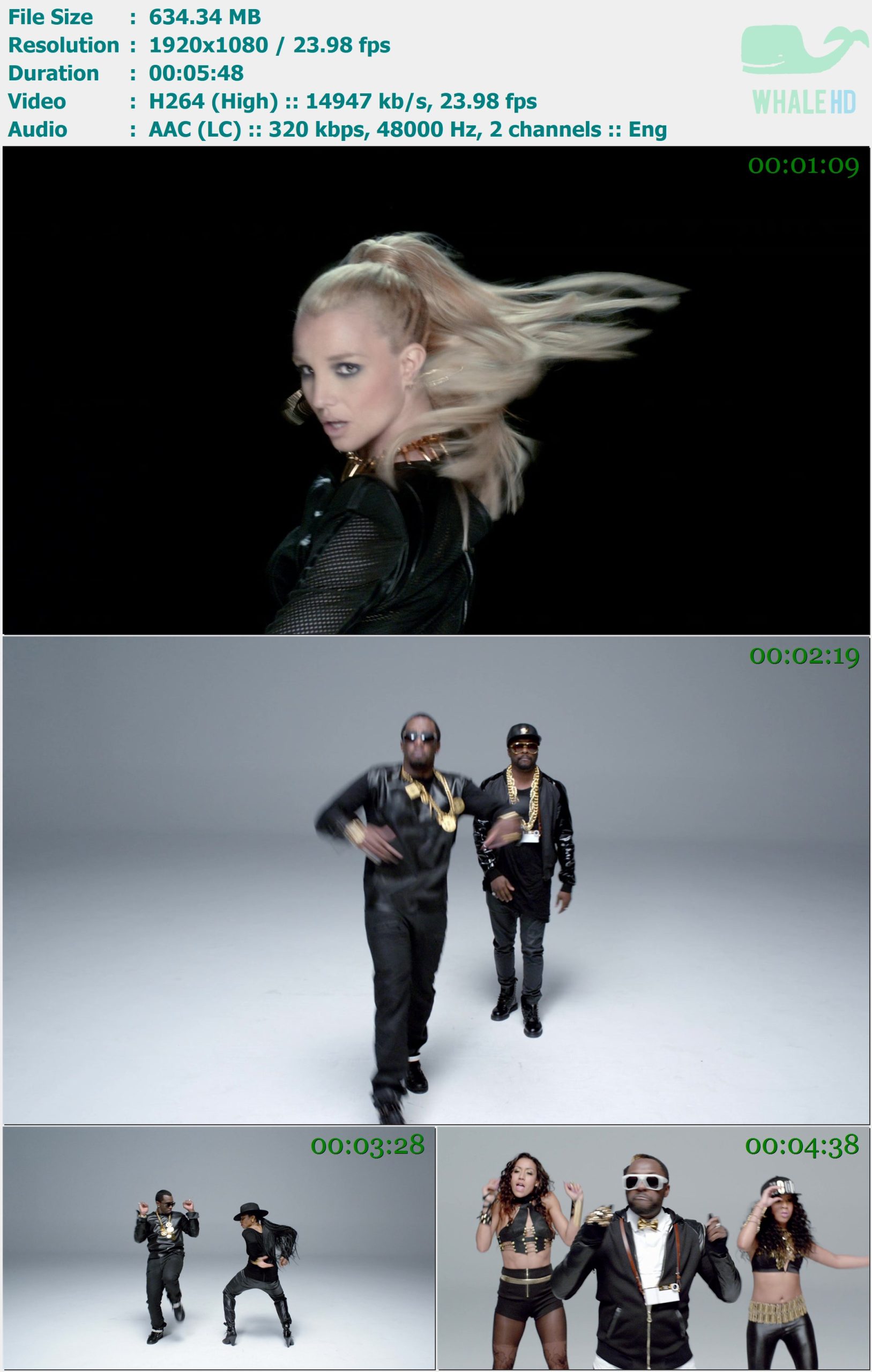 will.i.am feat. Britney Spears, Hit-Boy, Waka Flocka Flame, Lil Wayne & Diddy - Scream & Shout (Remix) 2013 MasterRip 1080p H264 - 634.34MB