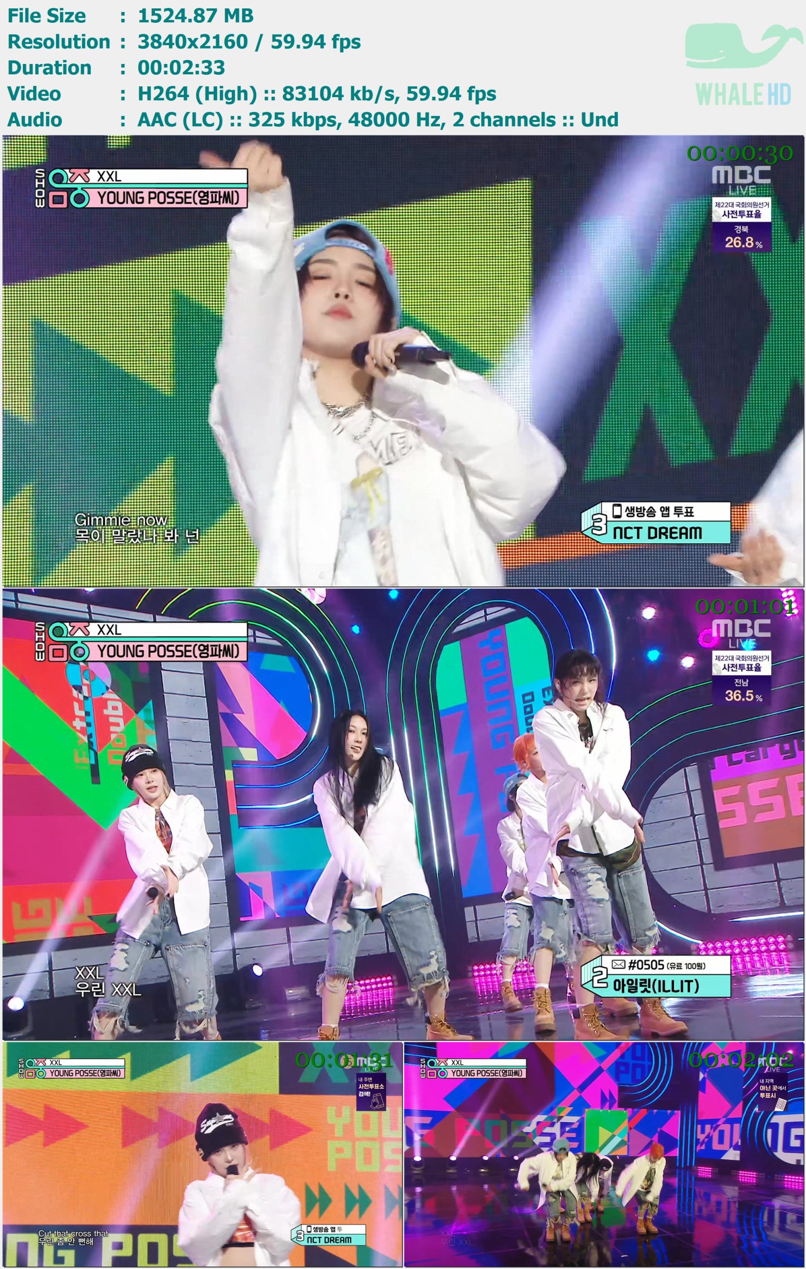 YOUNG POSSE - XXL (Show Music Core 音乐中心 2024-04-06) HDTV 2160p H264 - 1.49GB