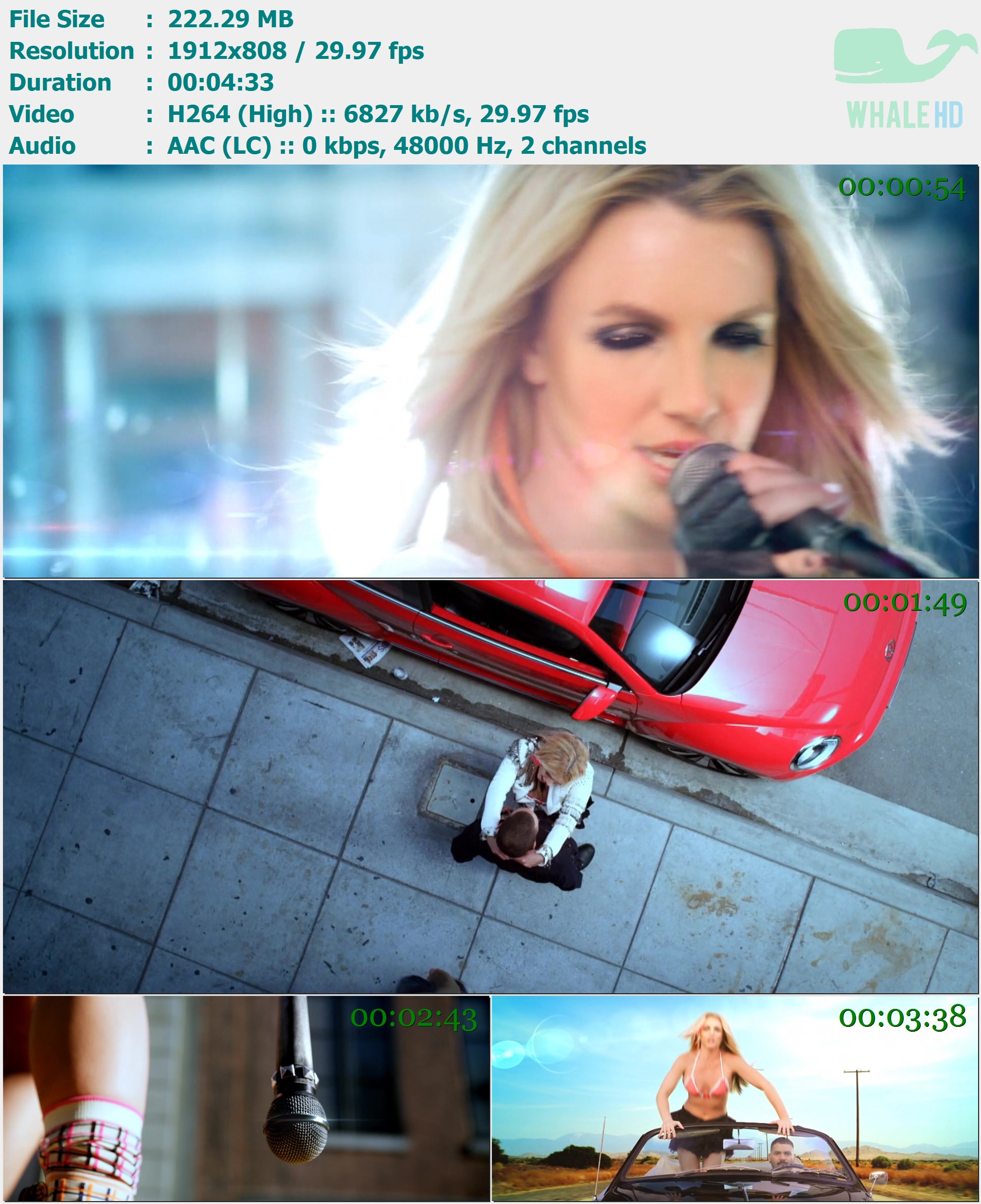 Britney Spears - I Wanna Go 2011 AM 808p H264 - 222.29MB