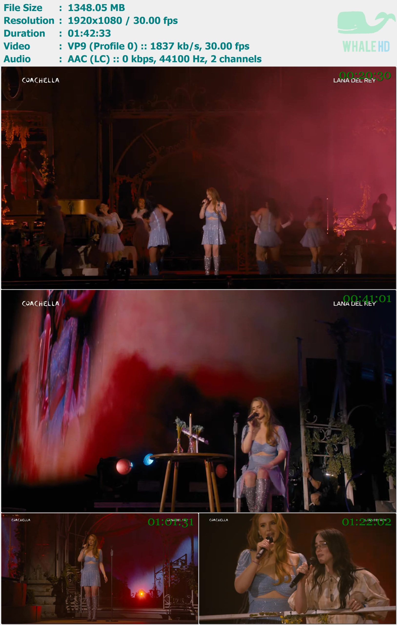 Lana Del Rey - 科切拉音乐节 Coachella 2024 WEB-DL 1080p VP9 - 1.32GB