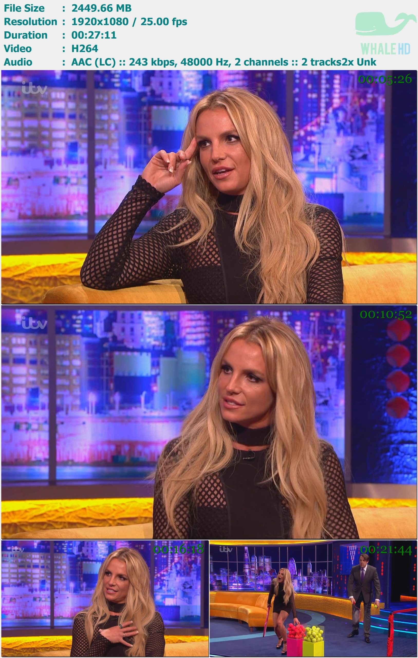 Britney Spears - [Interview & Make Me] 𝐓𝐡𝐞 𝐉𝐨𝐧𝐚𝐭𝐡𝐚𝐧 𝐑𝐨𝐬𝐬 𝐒𝐡𝐨𝐰 1st October 2016 HDTV 1080i H264 - 2.39GB