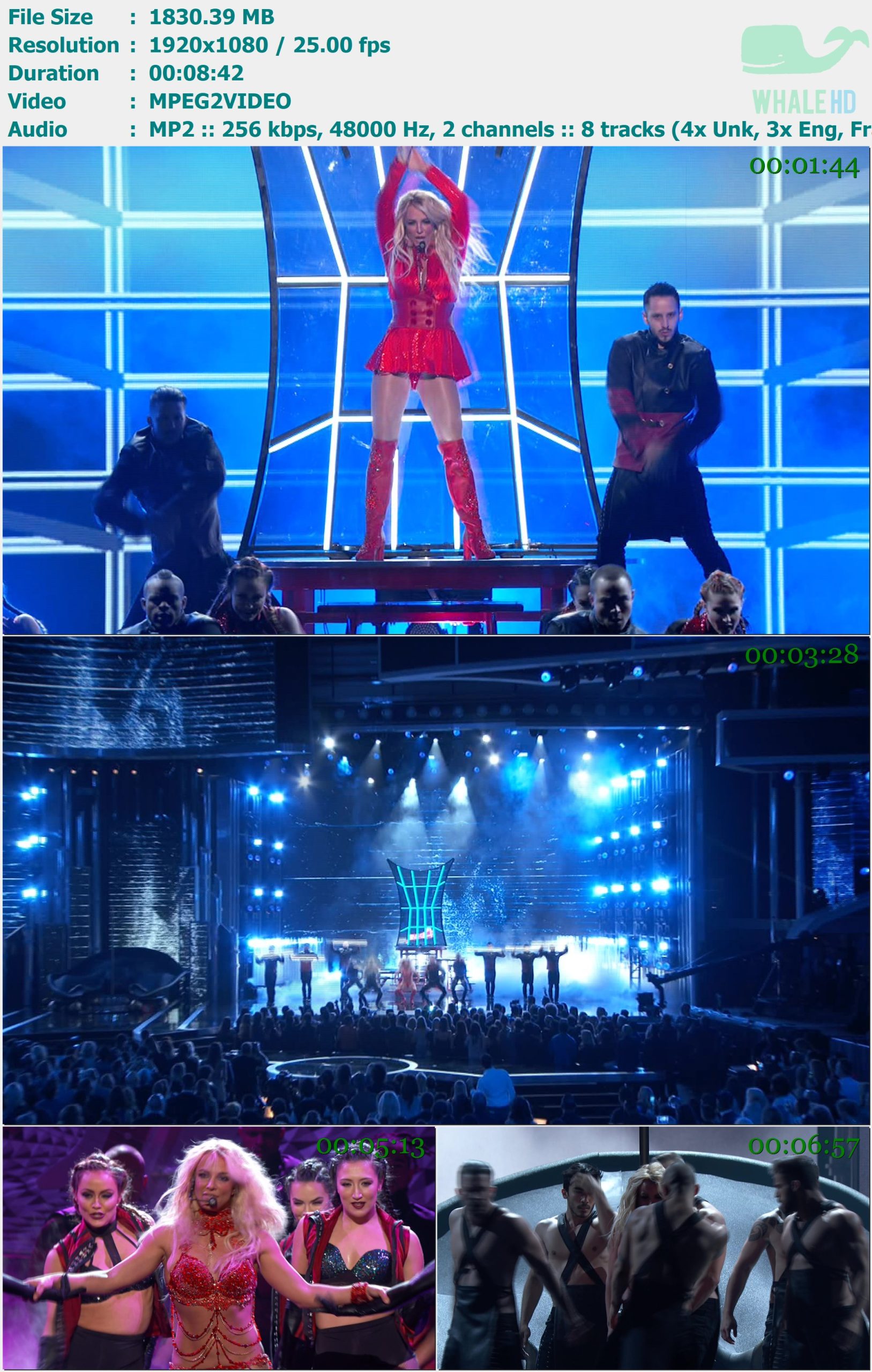 Britney Spears - Medley - Megamix (Live from the 2016 Billboard Music Awards) HDTV 1080i MPEG2 - 1.79GB