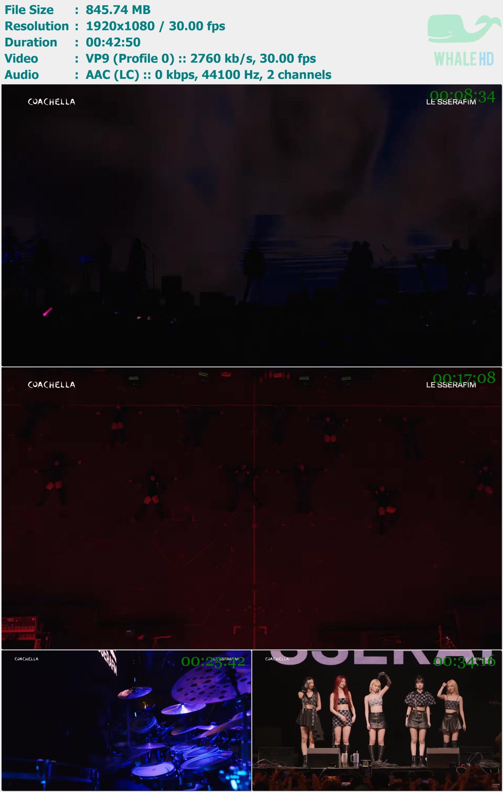 LE SSERAFIM 르세라핌 - 科切拉音乐节 Coachella 2024 WEB-DL 1080p VP9 - 845.74MB