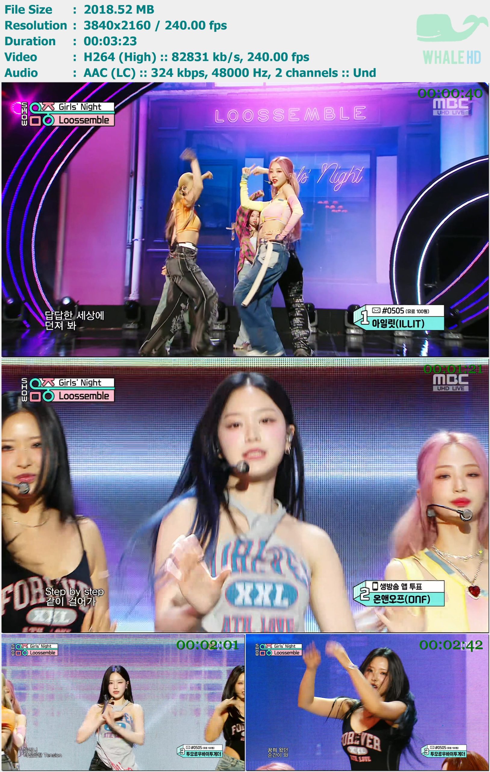 Loossemble - Girls' Night (Show Music Core 音乐中心 2024-04-20) HDTV 2160p H264 - 1.97GB