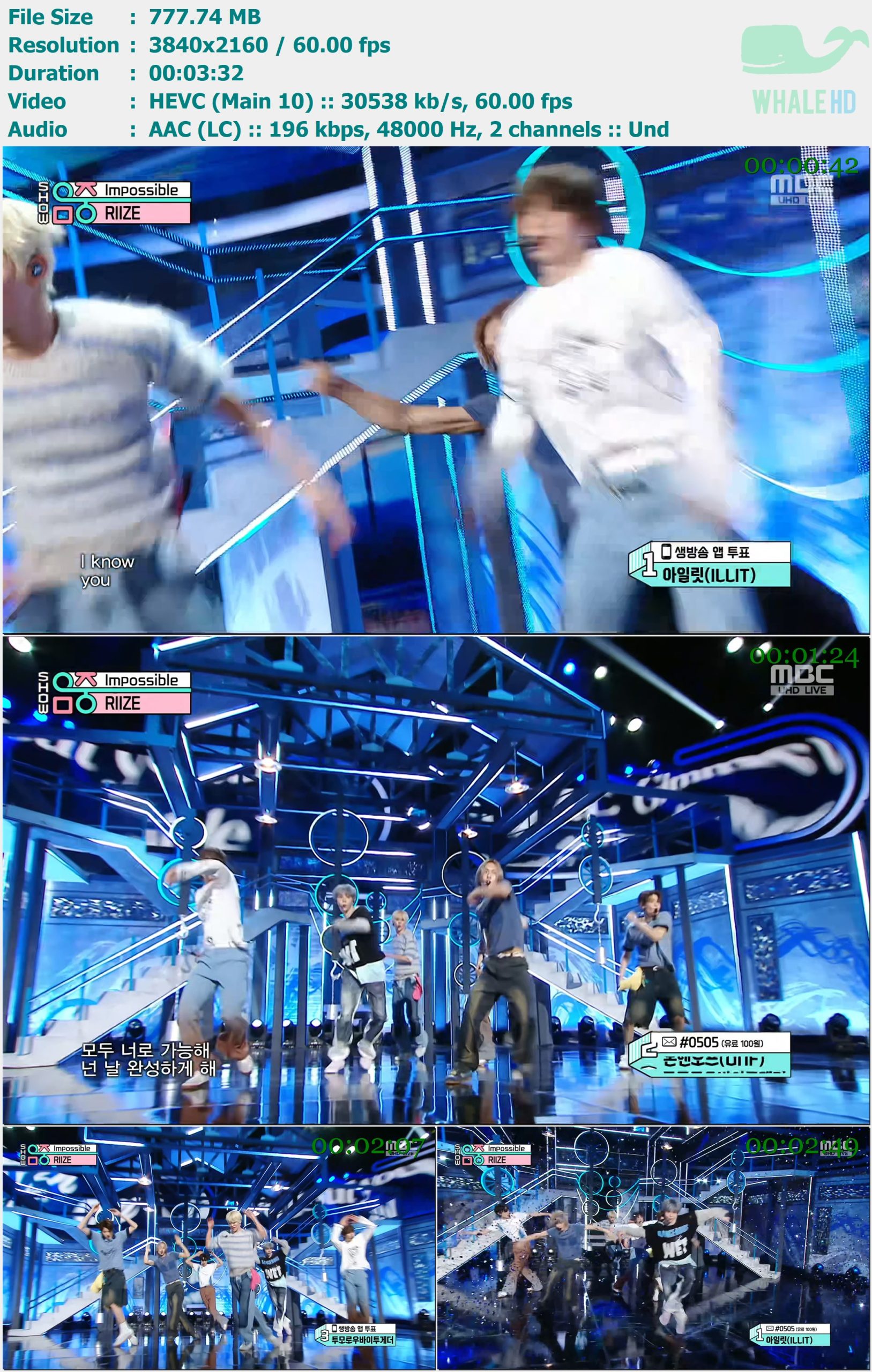 RIIZE - Impossible (Show Music Core 音乐中心 2024-04-20) HDTV 2160p H265 - 777.74MB