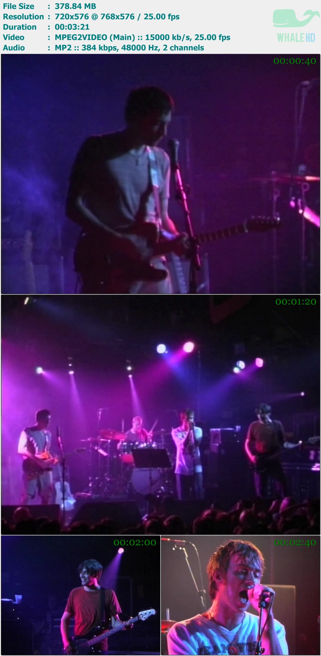 Blur - Mace (Live At The Electric Ballroom 6.9.1999) MasterRip 576i MPEG2 - 378.84MB