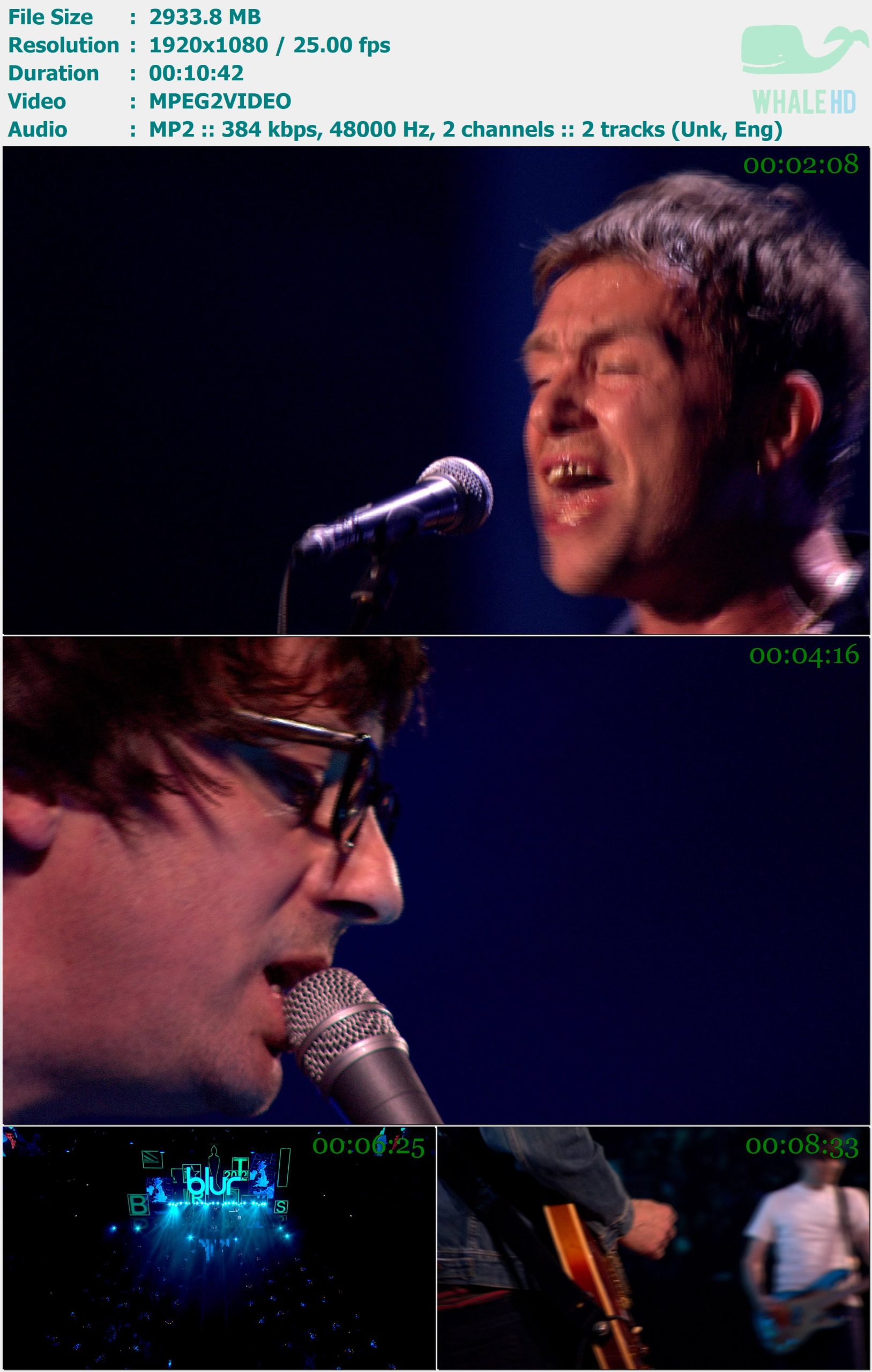 Blur - Medley [Aftershow] - Brit Awards 2012 [Feb-21-2012] FEED 1080i MPEG2 - 2.87GB