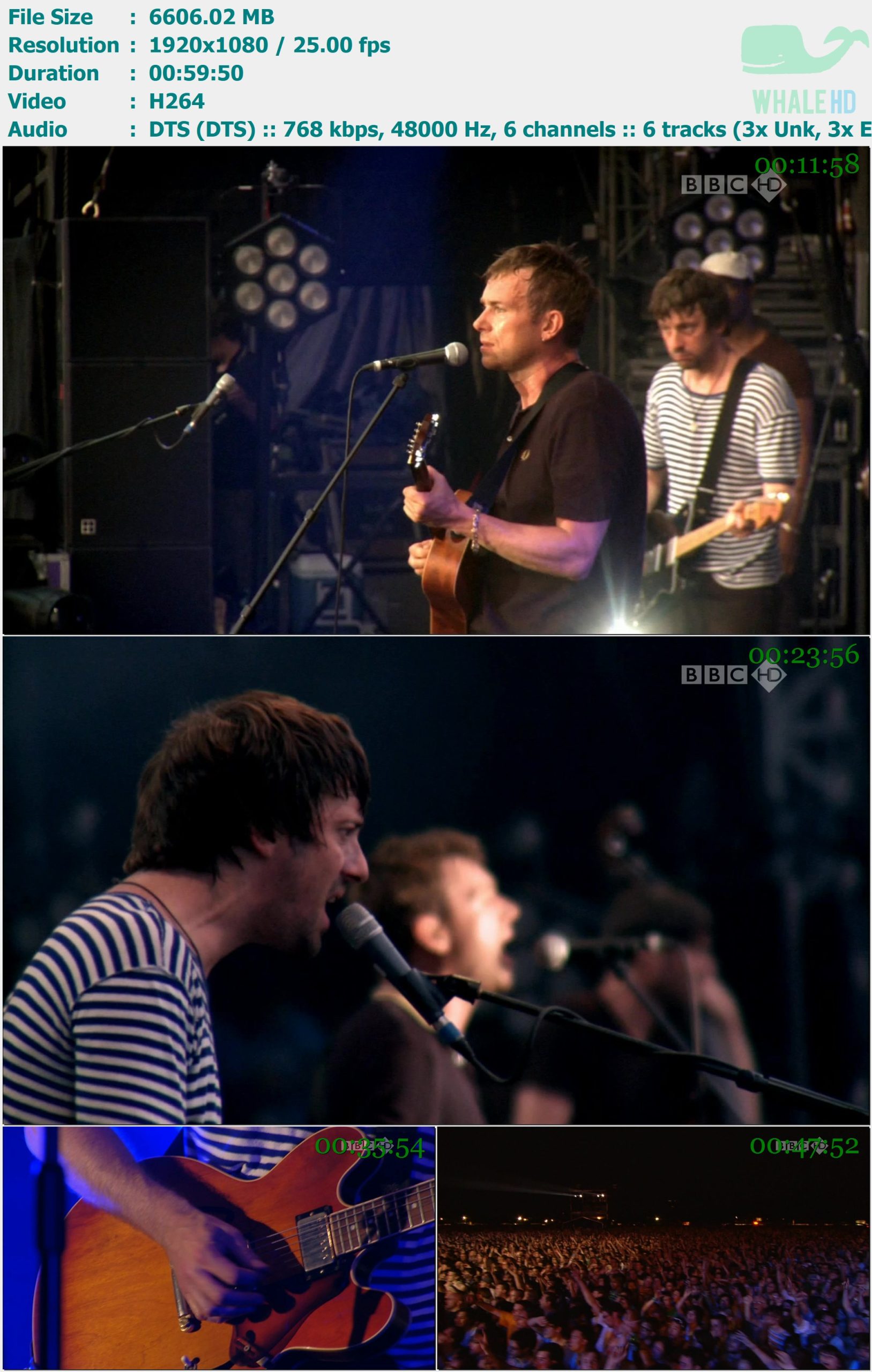 Blur - Live at Hyde Park 2009 HDTV 1080i H264 - 6.45GB