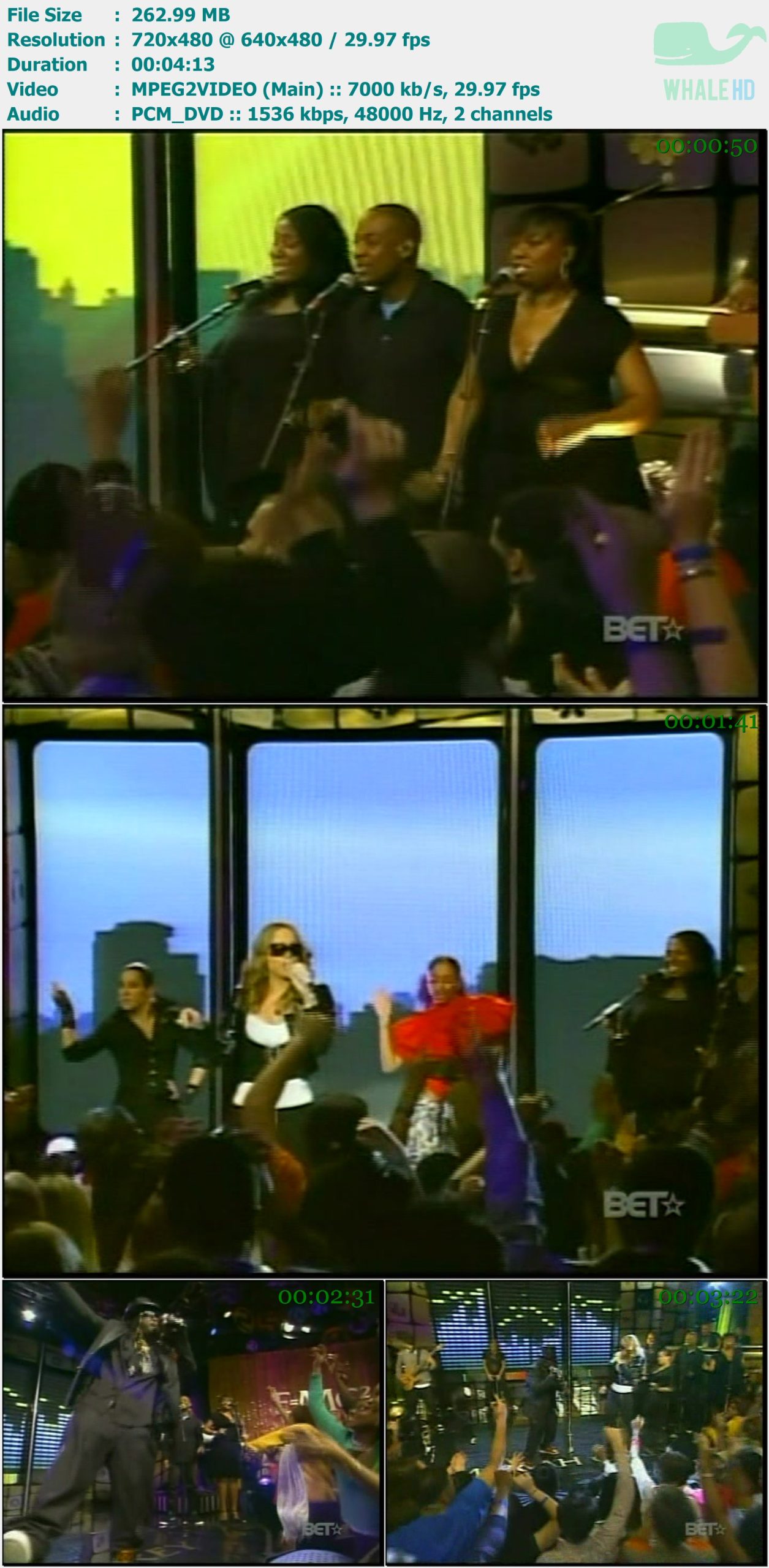 Mariah Carey - E=MC² The Relativity of Mariah 2008-04-16 SDTV (BET Live) 480i MPEG2 - 1.07GB