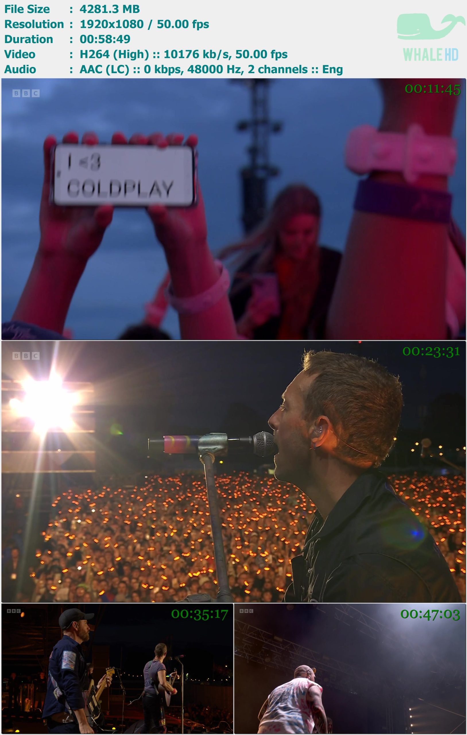 Coldplay - 𝐁𝐁𝐂 𝐑𝐚𝐝𝐢𝐨 1's Big Weekend 2024 WEB-DL 1080p H264 -  4.17GB