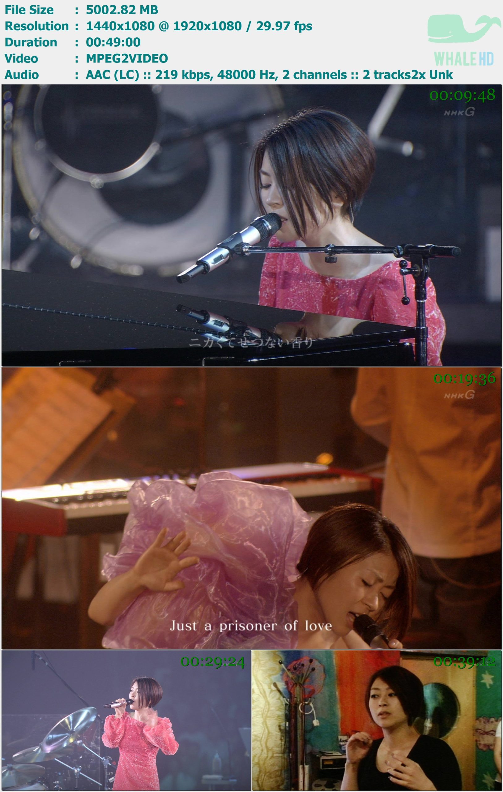 宇多田光 Utada Hikaru - Ima no Watashi (15 Jan 2010) HDTV 1080i MPEG2 - 4.89GB