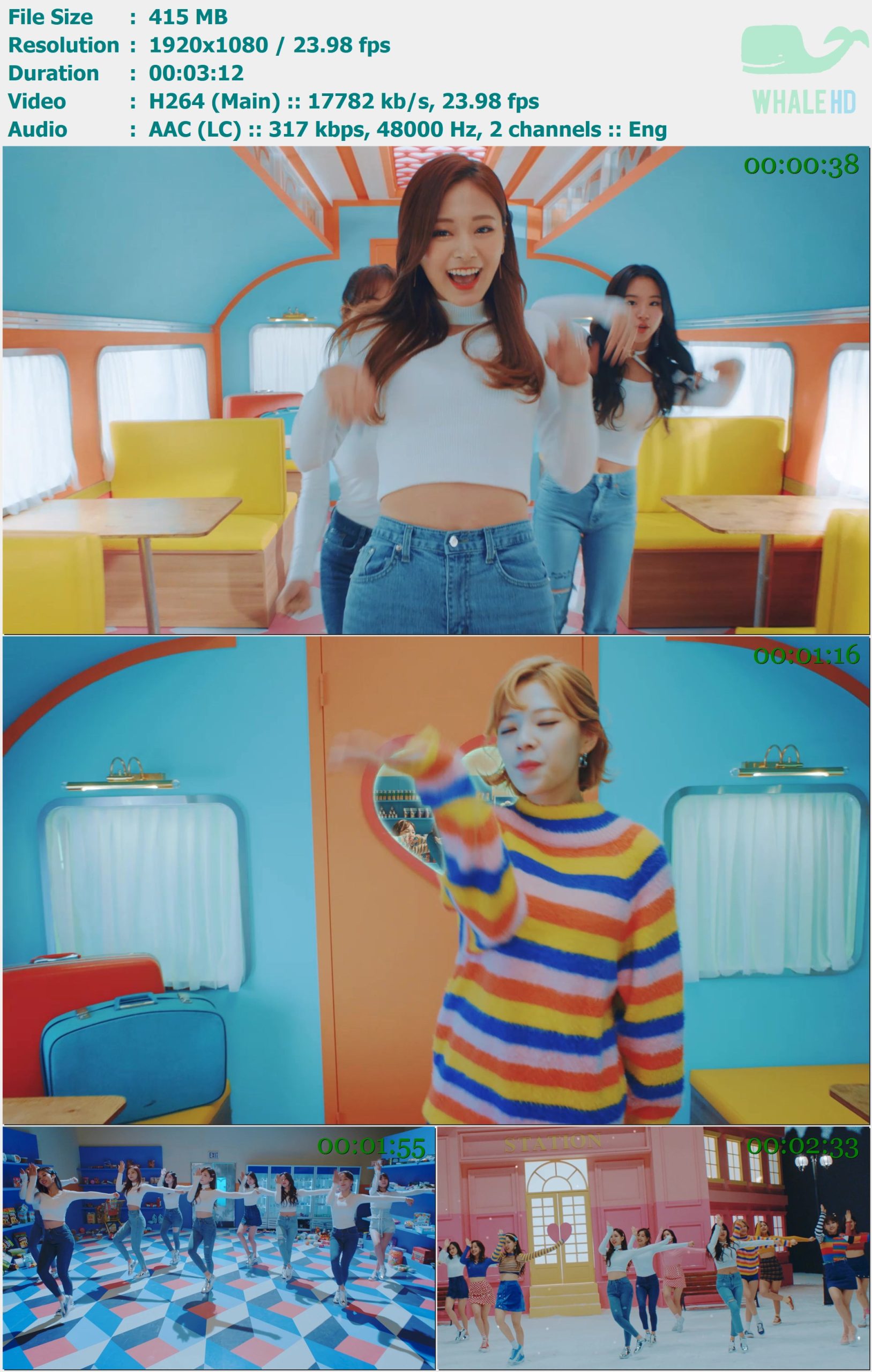 TWICE - Heart Shaker 2017 Bugs! 1080p H264 - 415.00MB