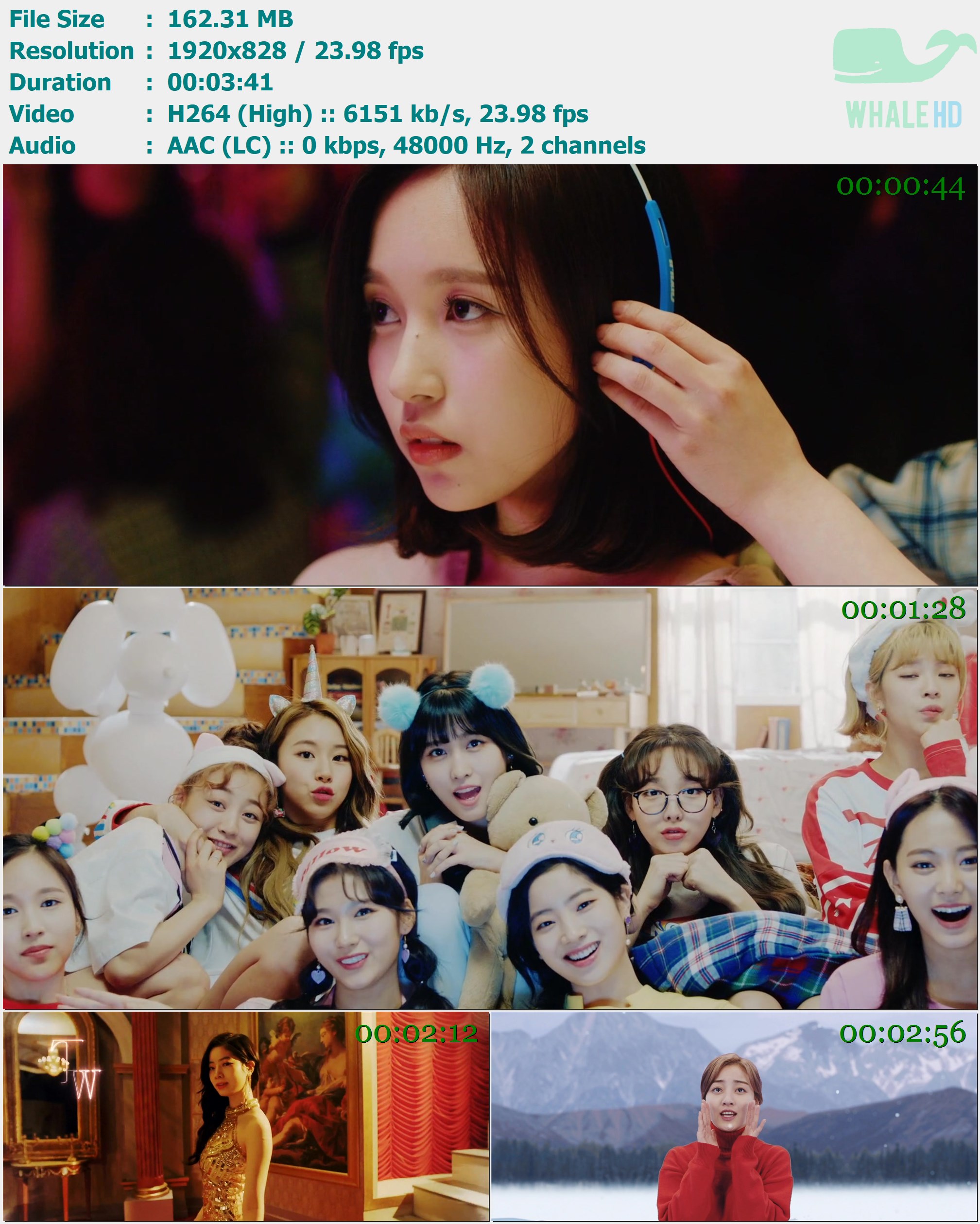 TWICE - What is Love? (Japanese Version) 2019 AM 828p H264 - 162.31MB