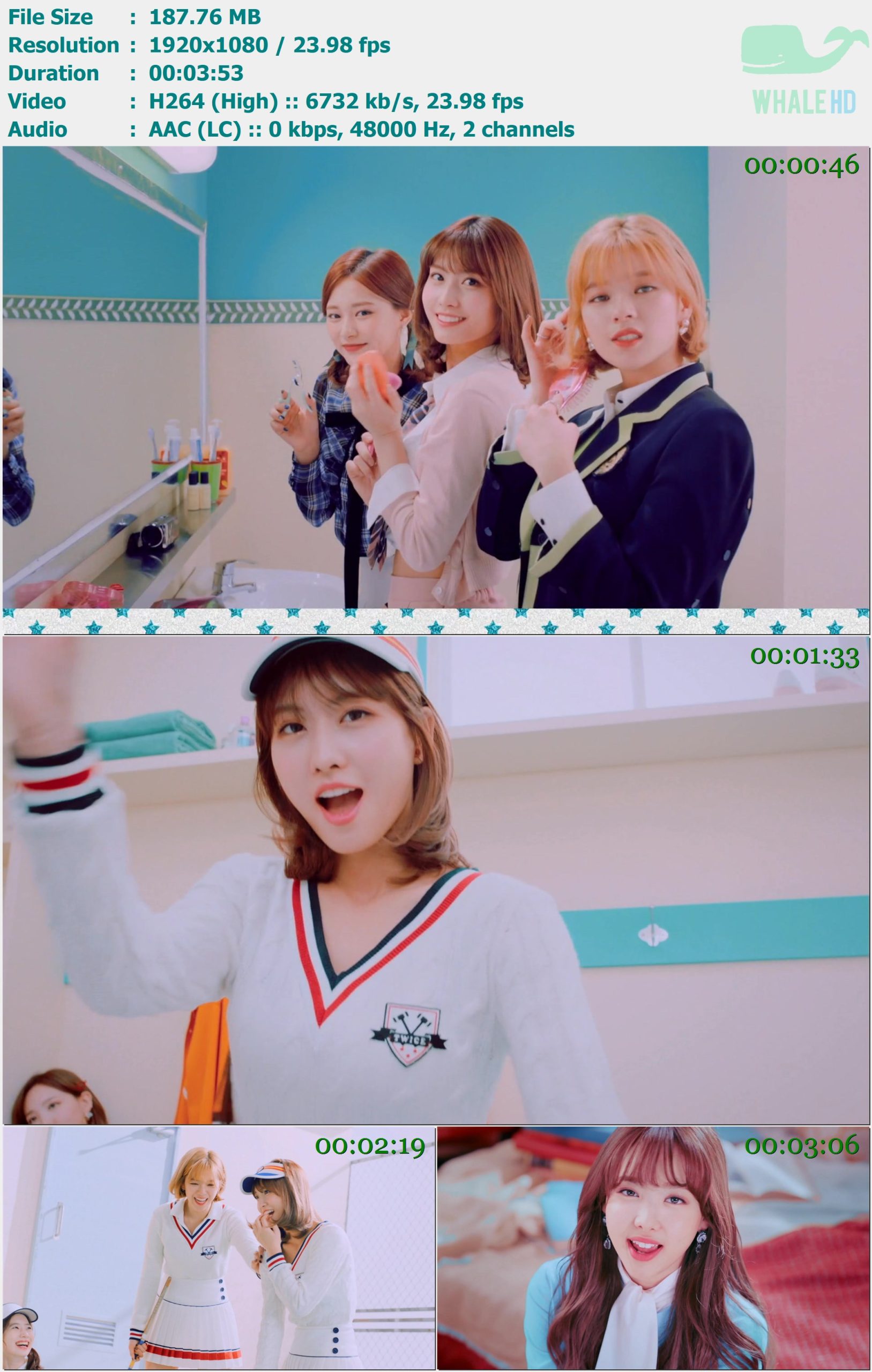 TWICE - BRAND NEW GIRL 2018 AM 1080p H264 - 187.76MB