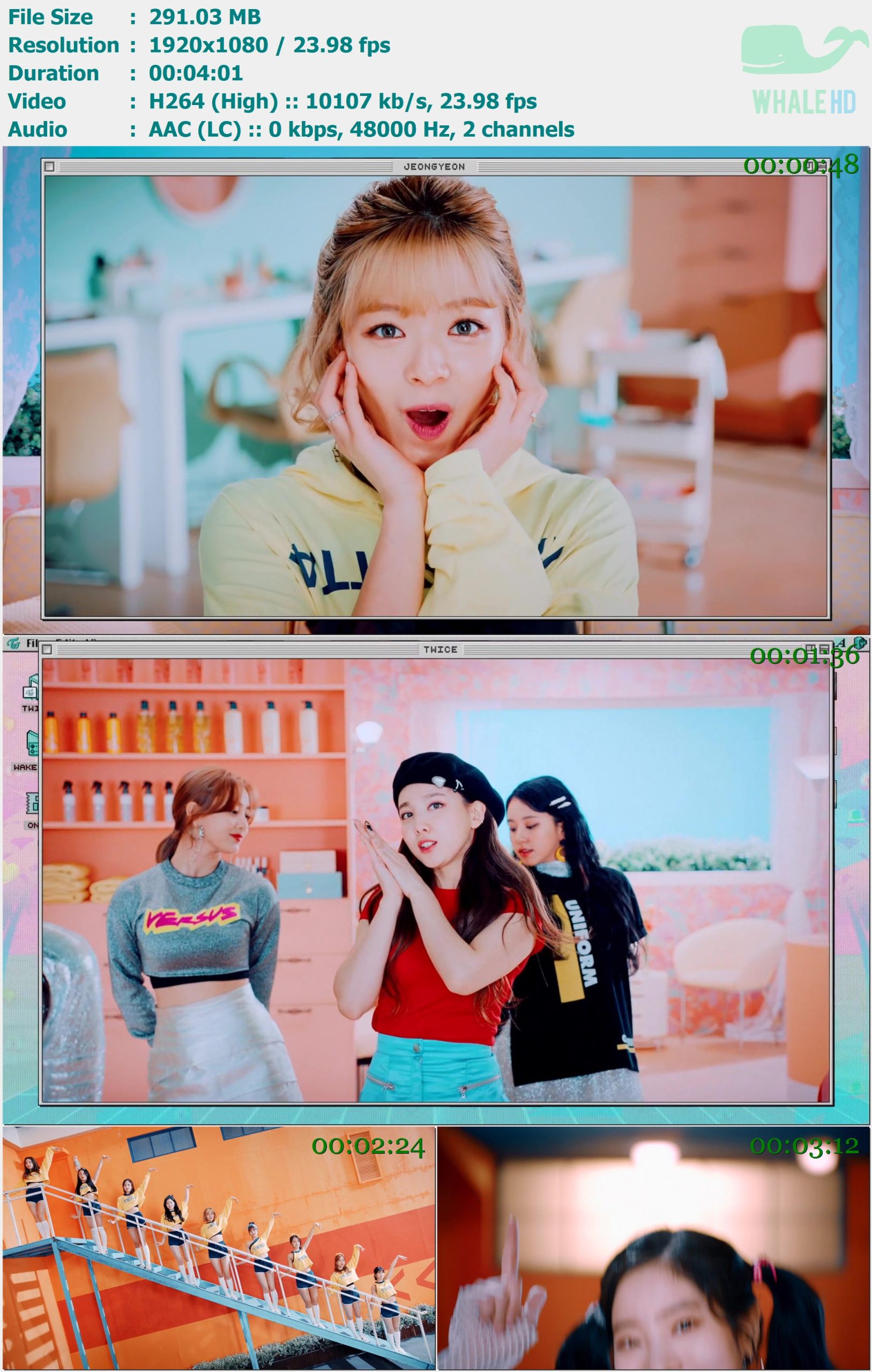 TWICE - Wake Me Up 2018 AM 1080p H264 - 291.03MB