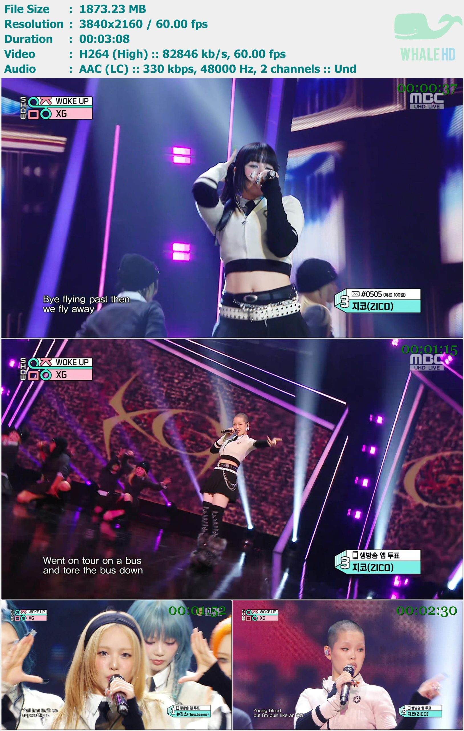 XG - WOKE UP (Show Music Core 音乐中心 2024-06-01) HDTV 2160p H264 - 1.83GB