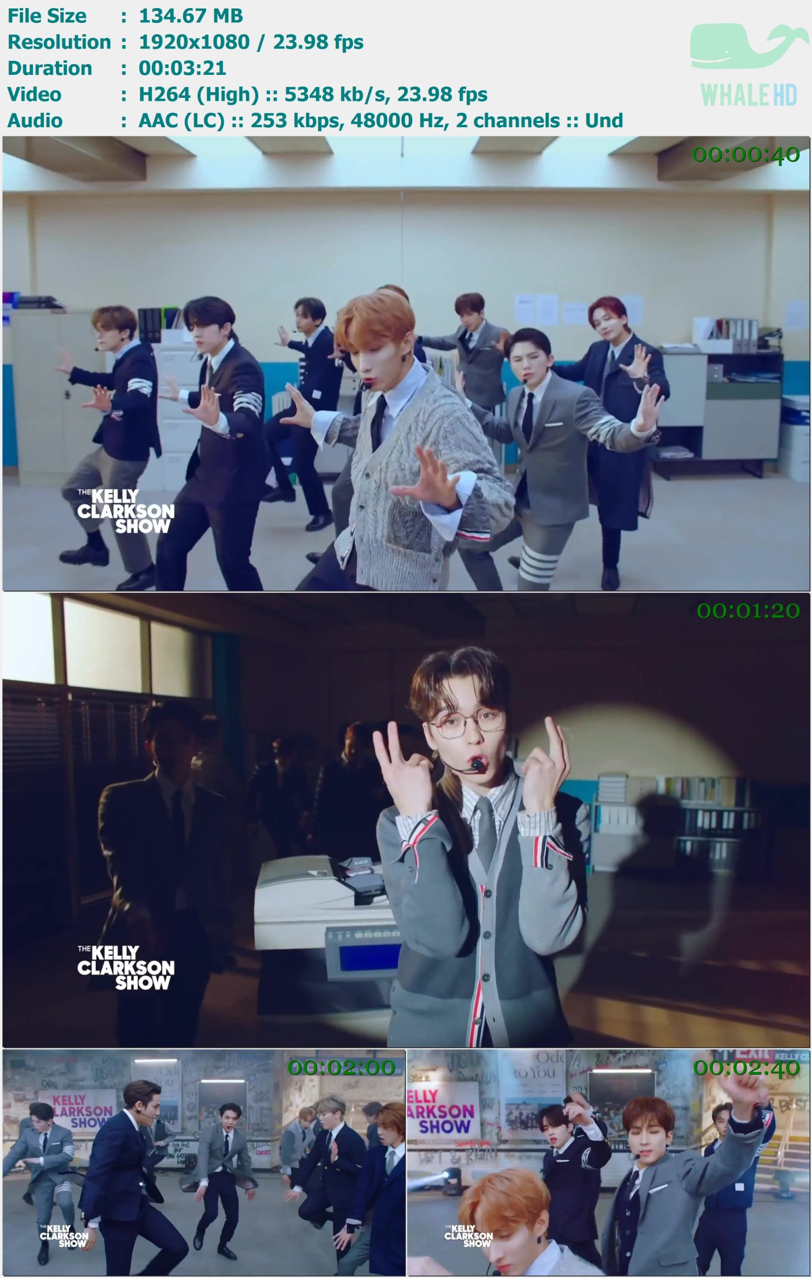 SEVENTEEN (세븐틴) - Left & Right (The Kelly Clarkson Show) 2021 MasterRip 1080p H264 - 134.67MB