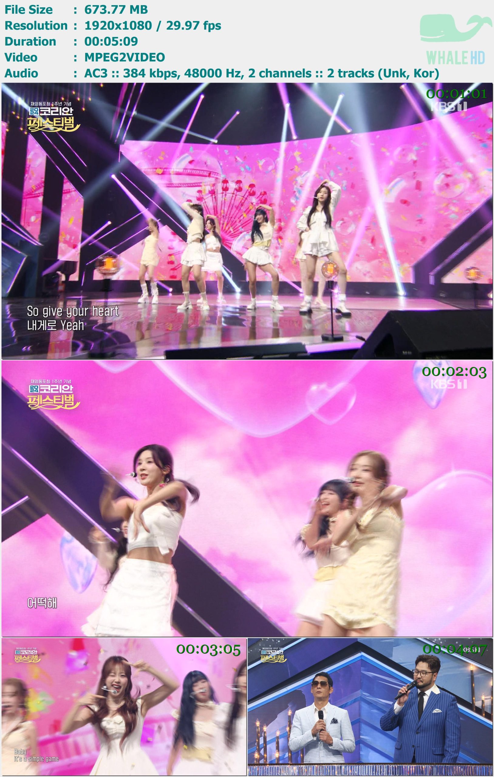 cignature - Smooth Sailing (KBS Korean Festival 2024-06-08) HDTV 1080i MPEG2 - 673.77MB