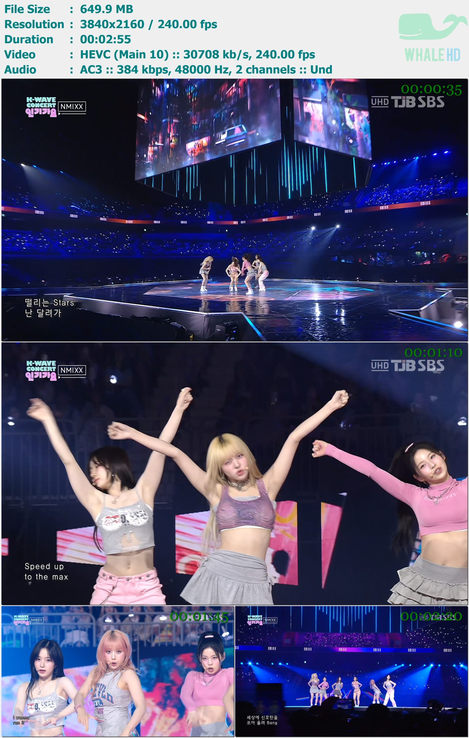 NMIXX - DASH (𝐒𝐁𝐒 UHD K-WAVE Concert 𝐈𝐧𝐤𝐢𝐠𝐚𝐲𝐨 人气歌谣 2024-06-09) HDTV 2160p H265 - 649.90MB