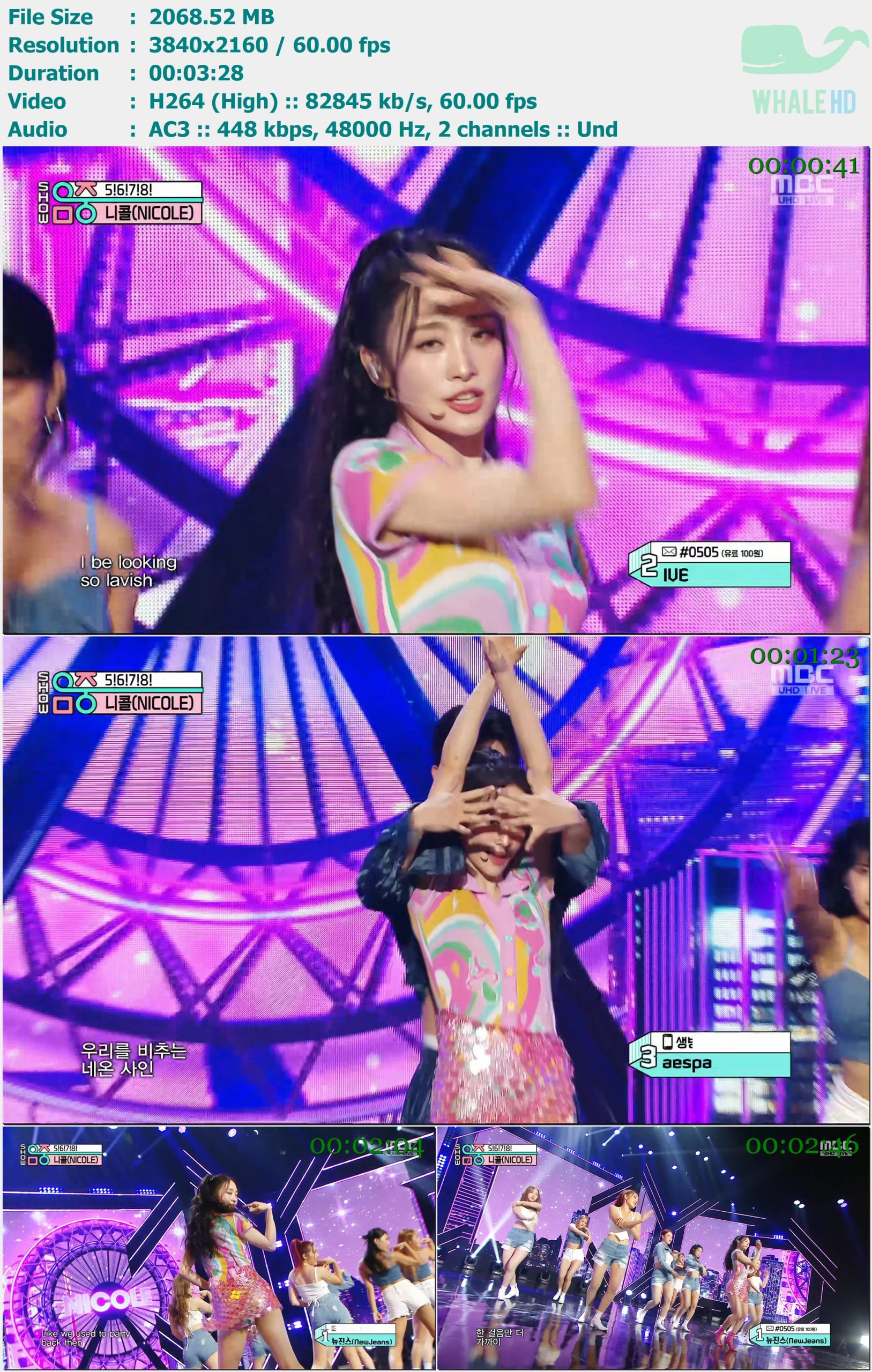 Nicole - 5!6!7!8! (Show Music Core 音乐中心 2024-06-08) HDTV 2160p H264 - 2.02GB