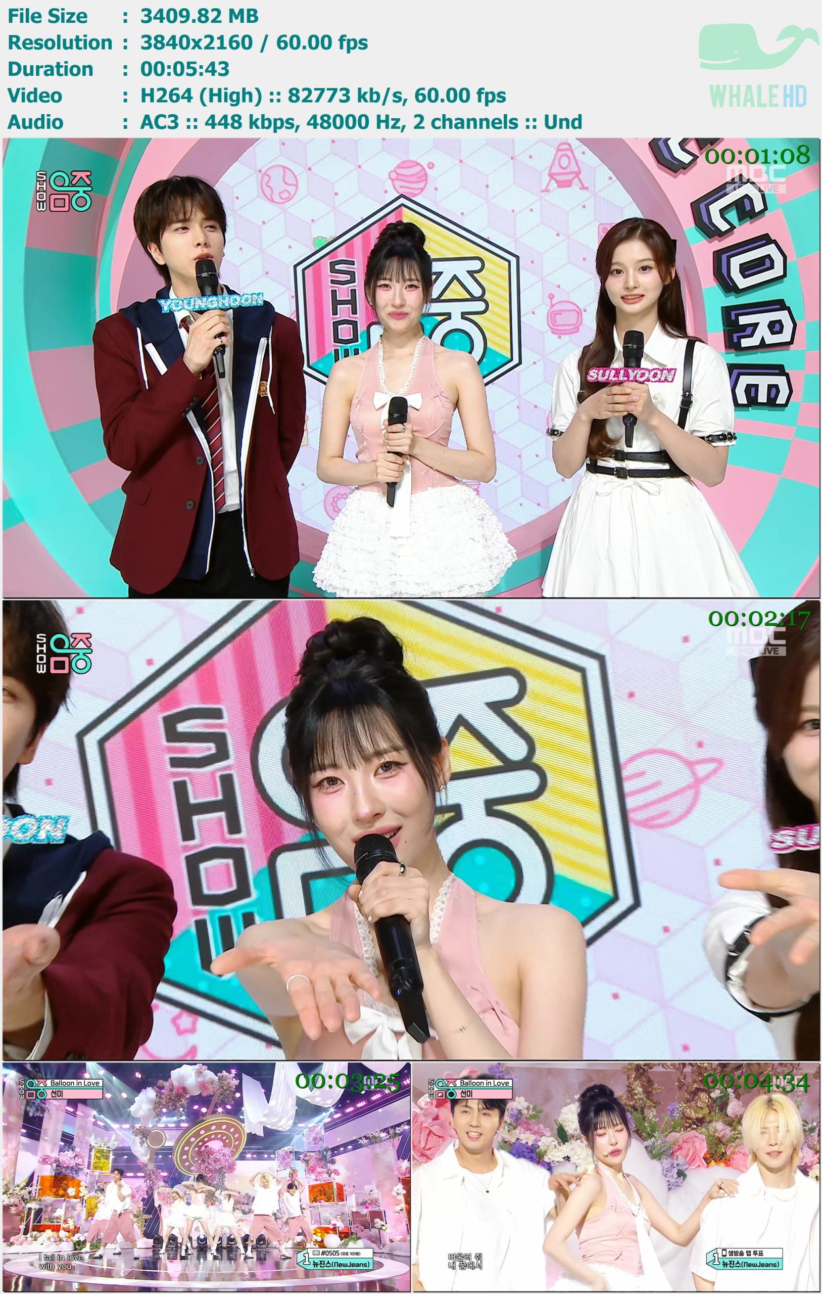 宣美 SUNMI - Balloon in Love + Talk (Show Music Core 音乐中心 2024-06-15) HDTV 2160p H264 - 3.33GB