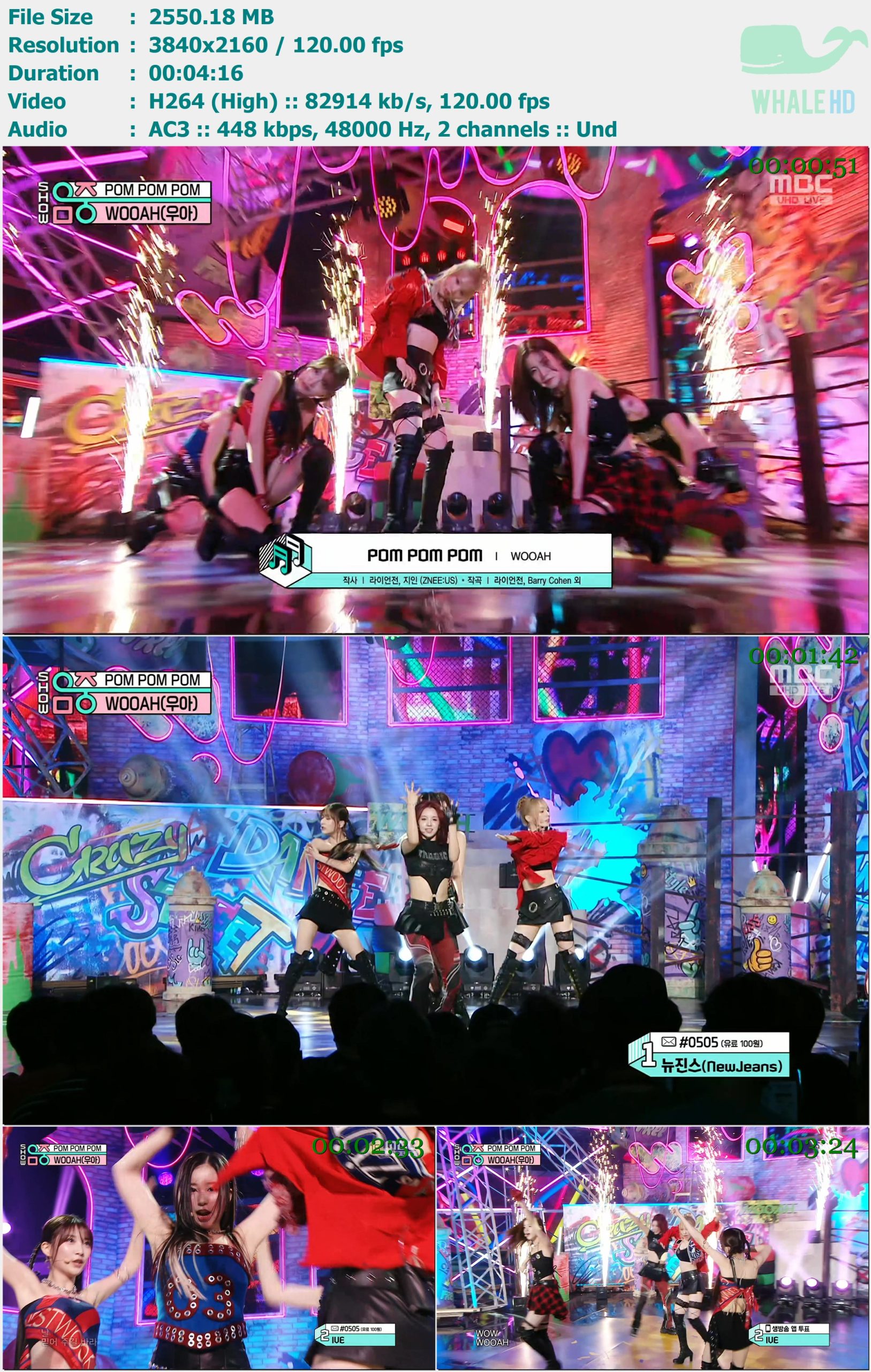 woo!ah! - POM POM POM (Show Music Core 音乐中心 2024-06-22) HDTV 2160p H264 - 2.49GB