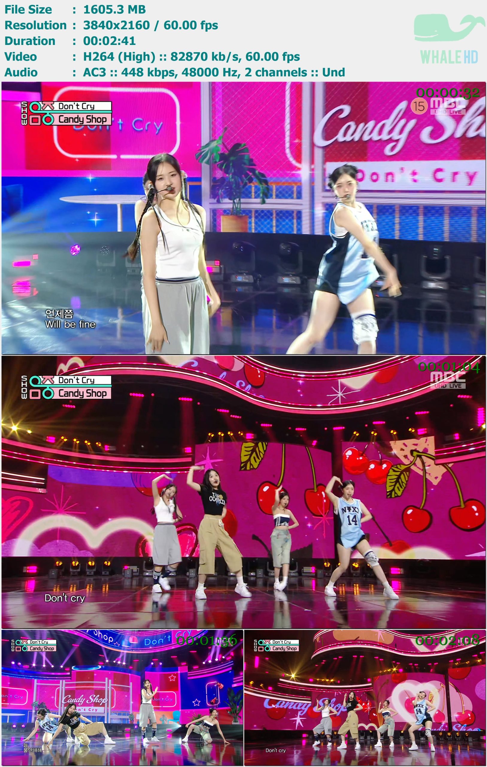 Candy Shop - Don't Cry (Show Music Core 音乐中心 2024-06-22) HDTV 2160p H264 - 1.57GB