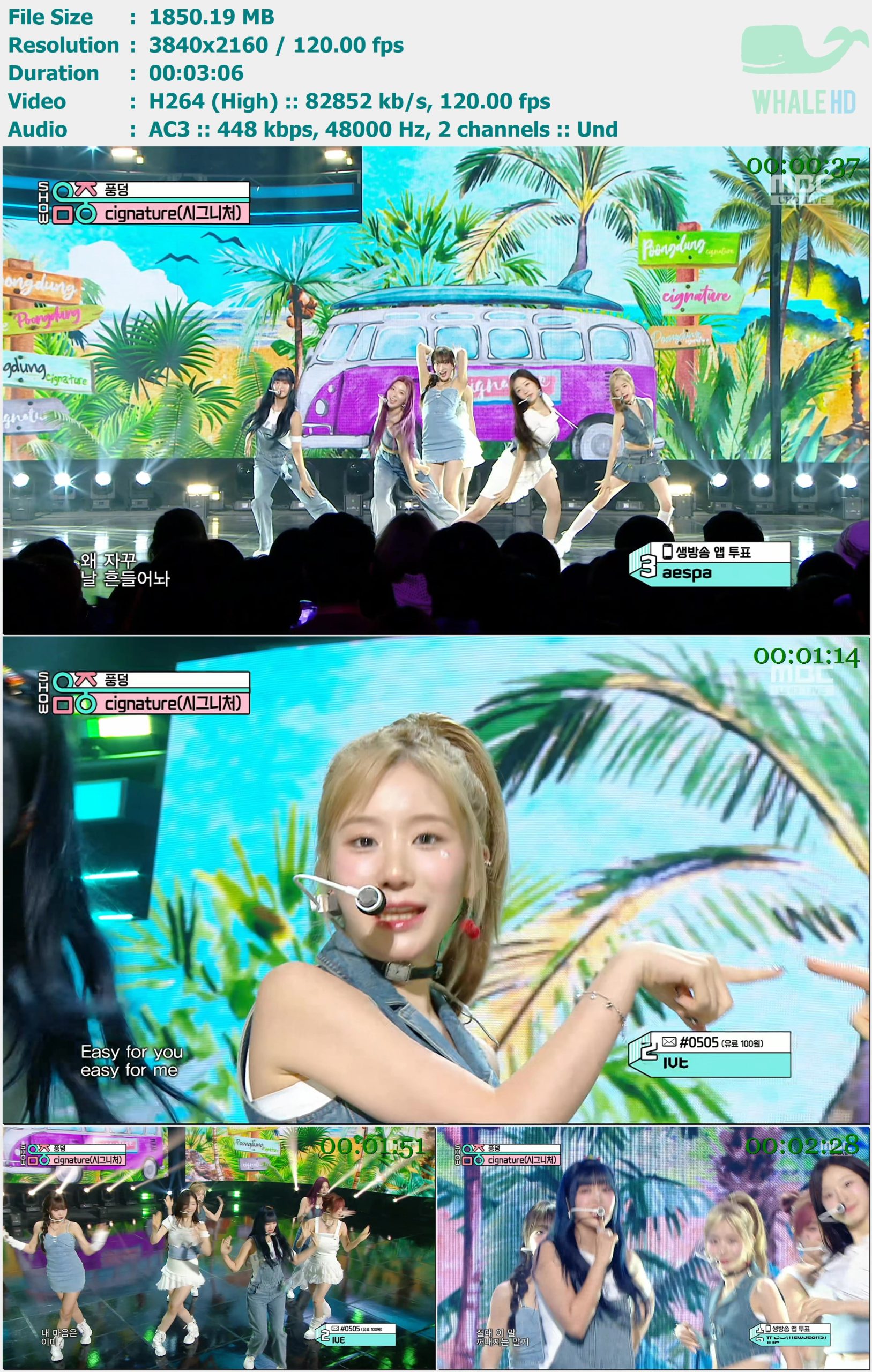 cignature - Poongdung (Show Music Core 音乐中心 2024-06-22) HDTV 2160p H264 - 1.81GB