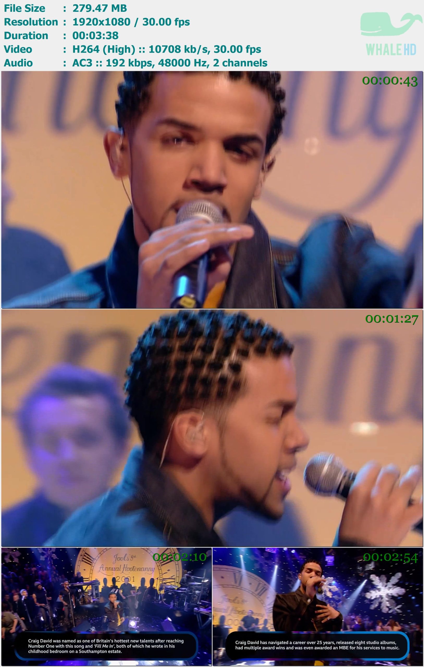 Craig David - 7 Days (Jools' Annual Hootenanny 2000-2001) 2024 HDTV 1080i H264 - 279.47MB