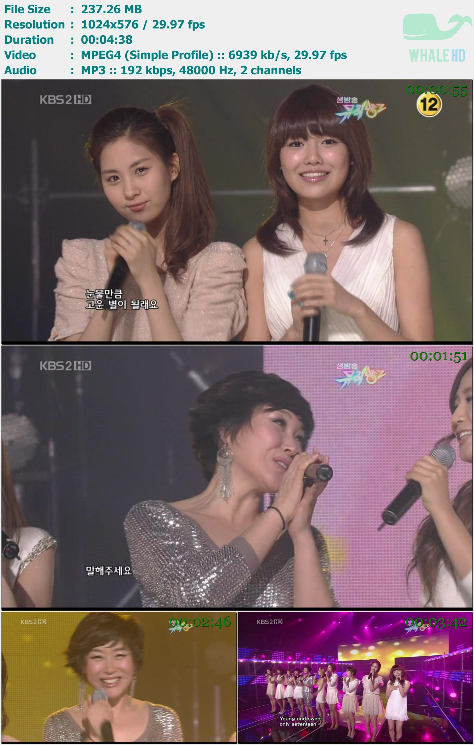 少女时代 少女时代 Girls' Generation - Crush + Dancing Queen (Music Bank 2010.02.12) HDTVRip 576p XVD - 237.26MB