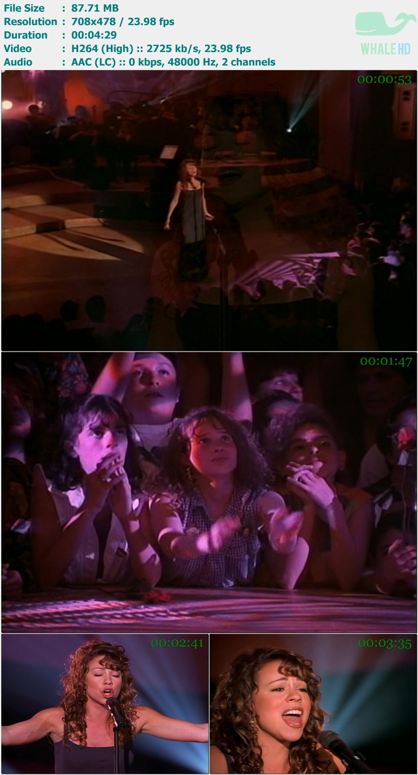 Mariah Carey - Hero (Live) 1993 DVDRip 478p X264 - 87.71MB