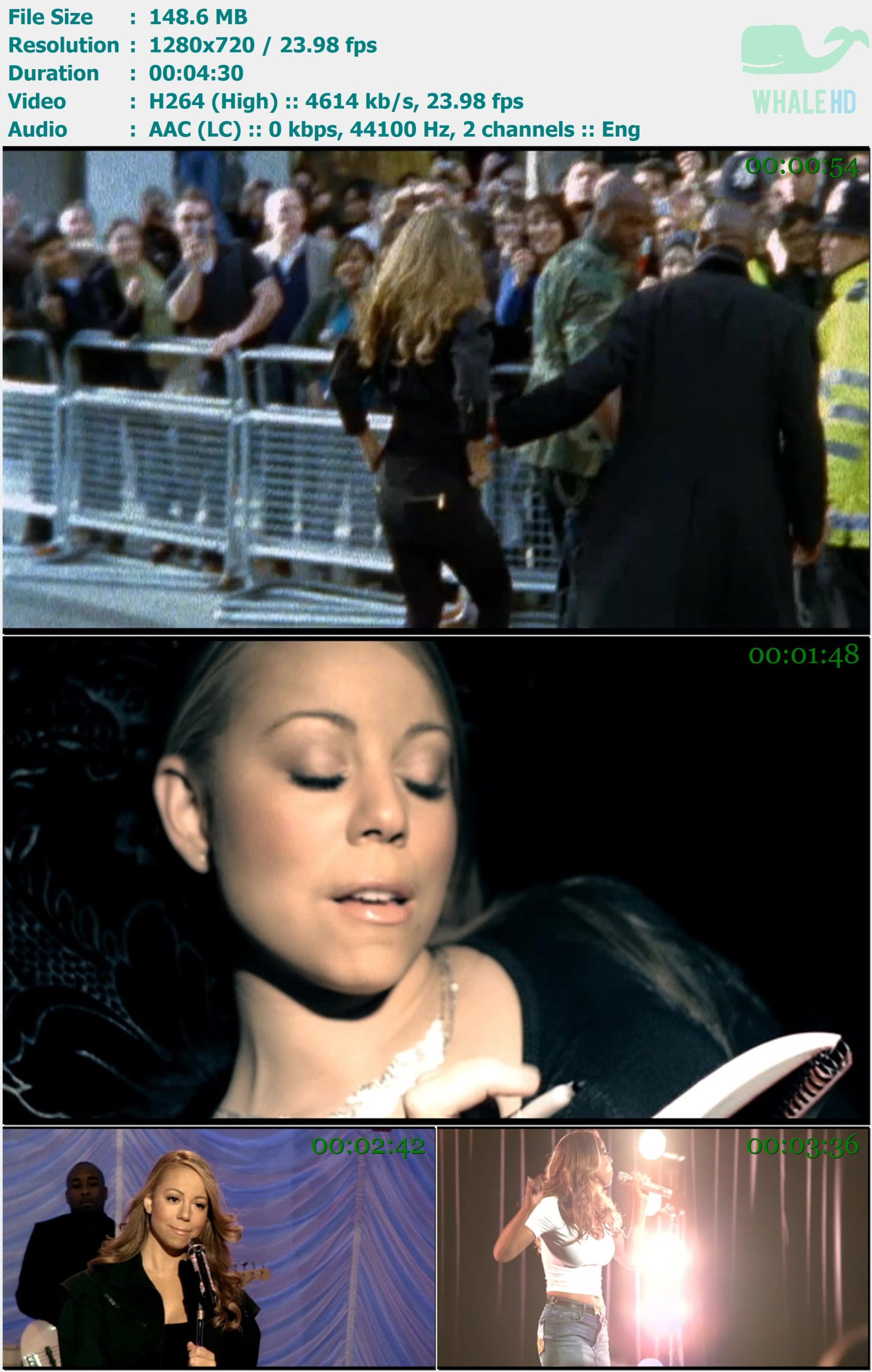 Mariah Carey - Bye Bye 2008 XBOX 720p H264 - 148.60MB