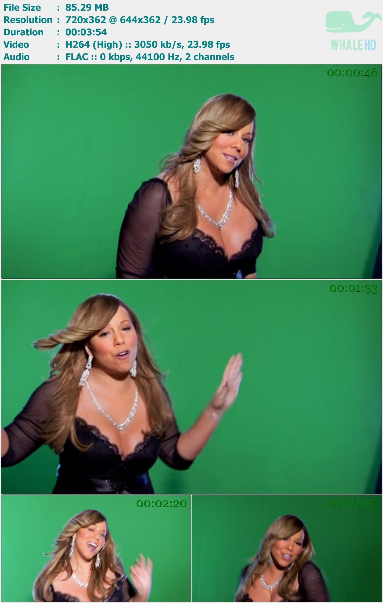 Mariah Carey - Auld Lang Syne (The New Year's Anthem) (Green Screen Version) 2010 MasterRip 362p X264 - 85.29MB