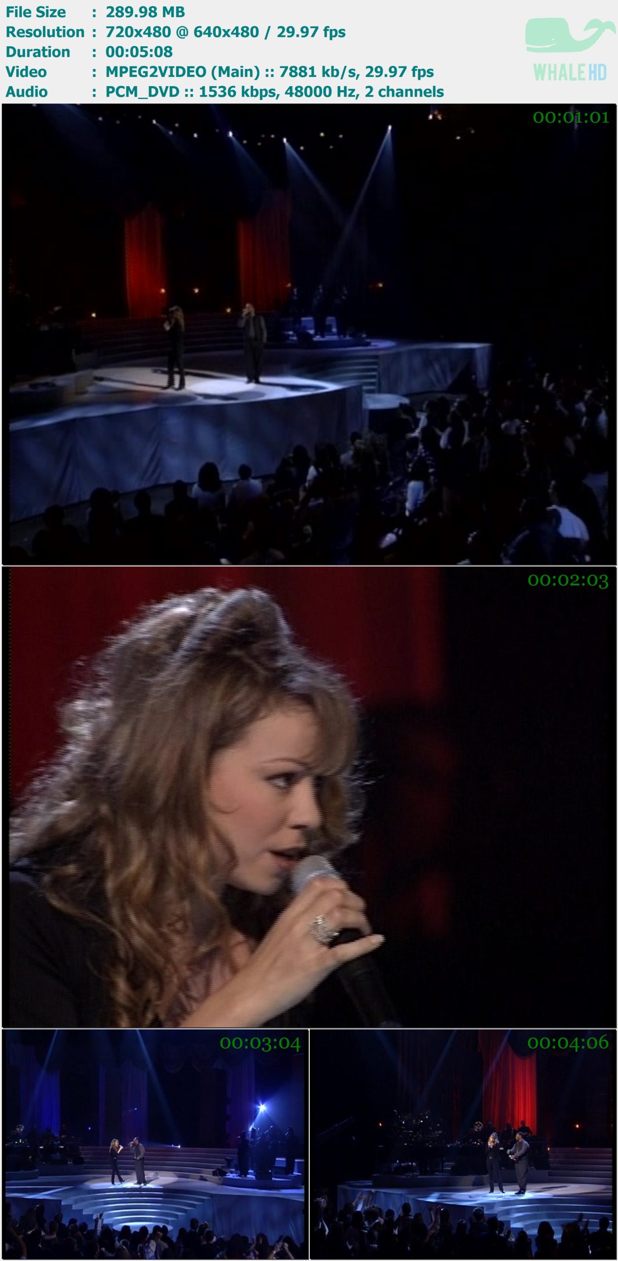 Mariah Carey & Boyz II Men - I'll Be There (Live at Madison Square Garden 1995) DVD 480i MPEG2 - 289.98MB