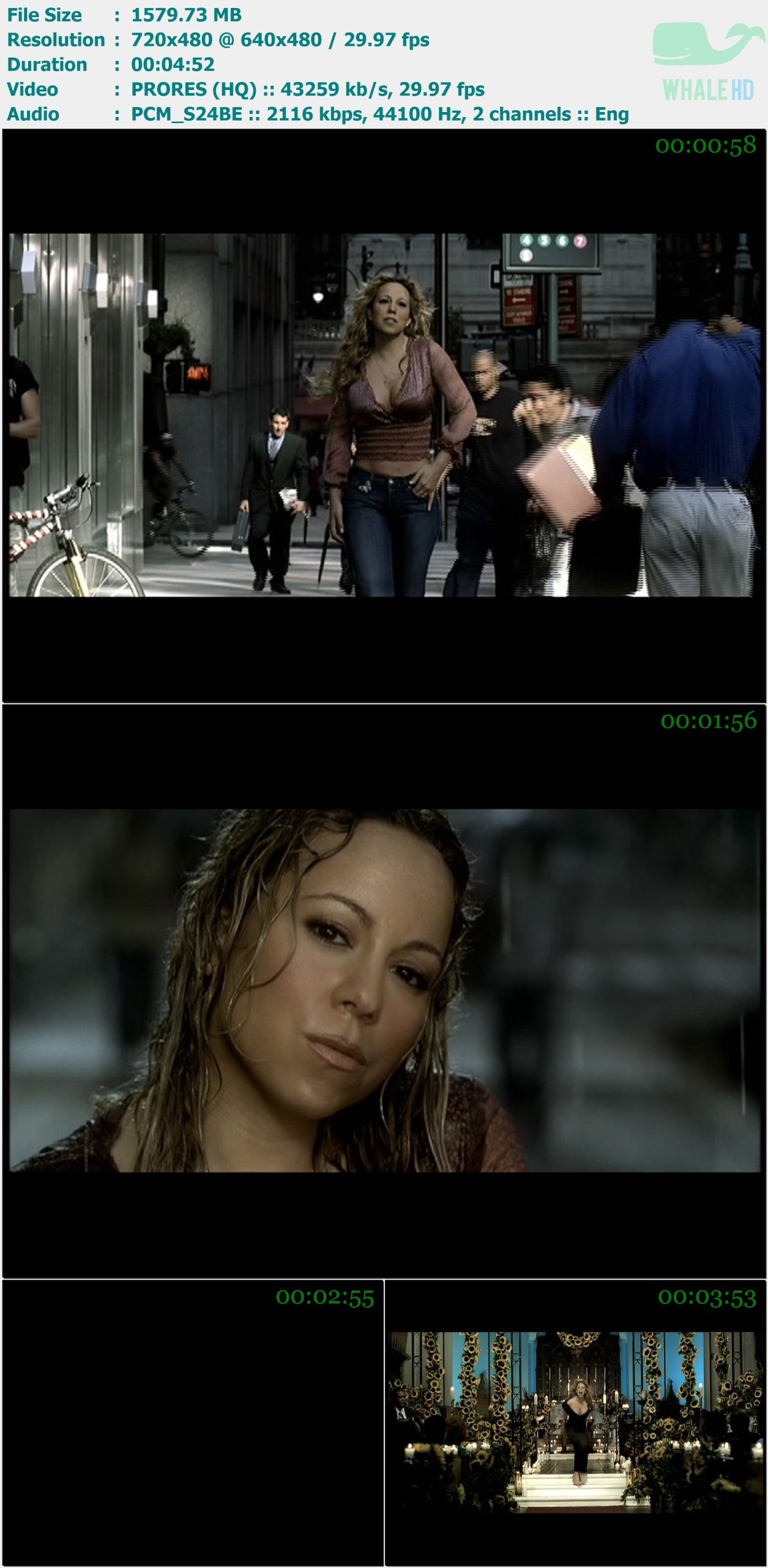 Mariah Carey - Through The Rain 2005 Master 480i ProRes - 1.54GB