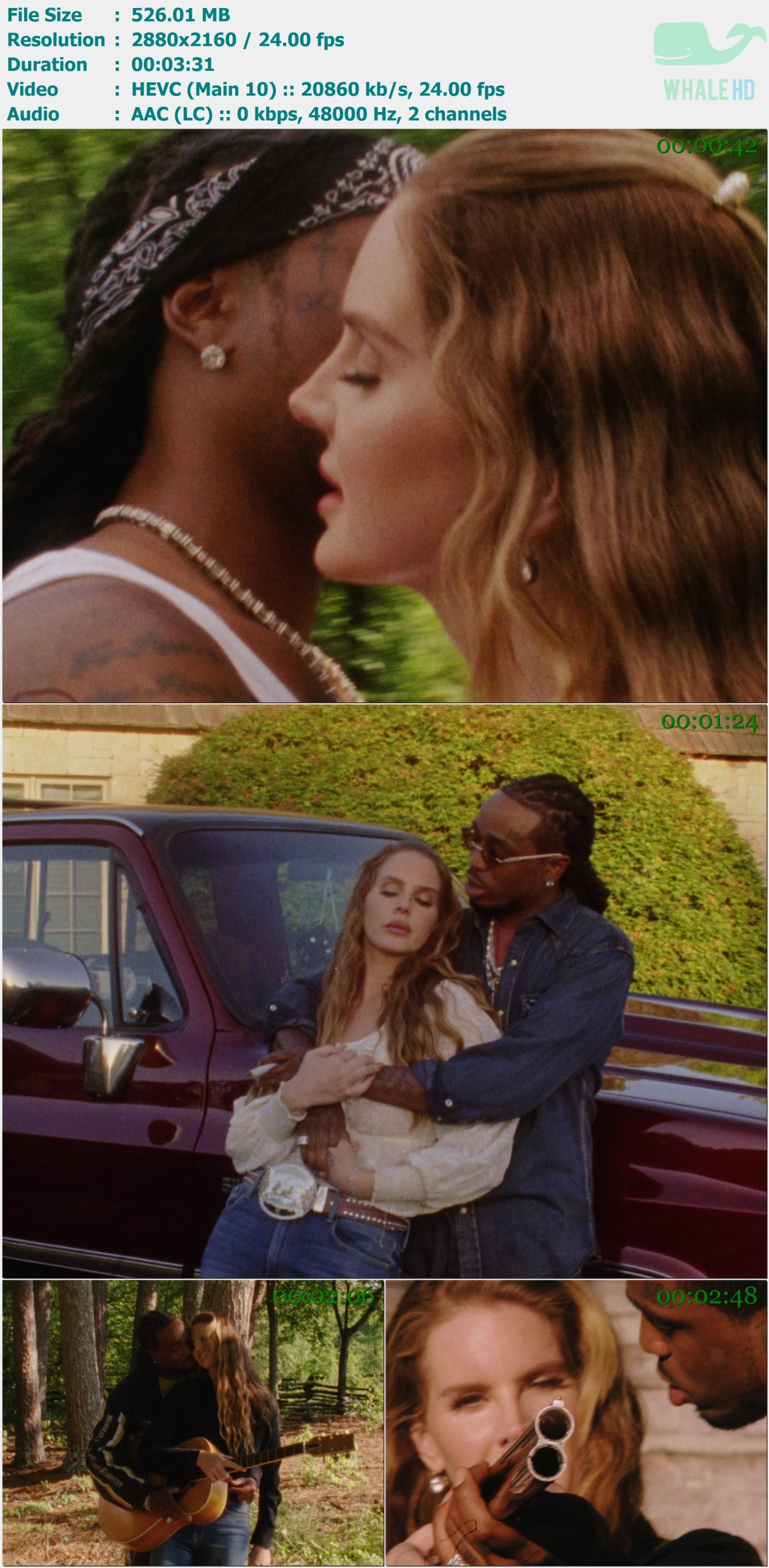 Quavo & Lana Del Rey - Tough 2024 AM 2160p H264 - 526.01MB