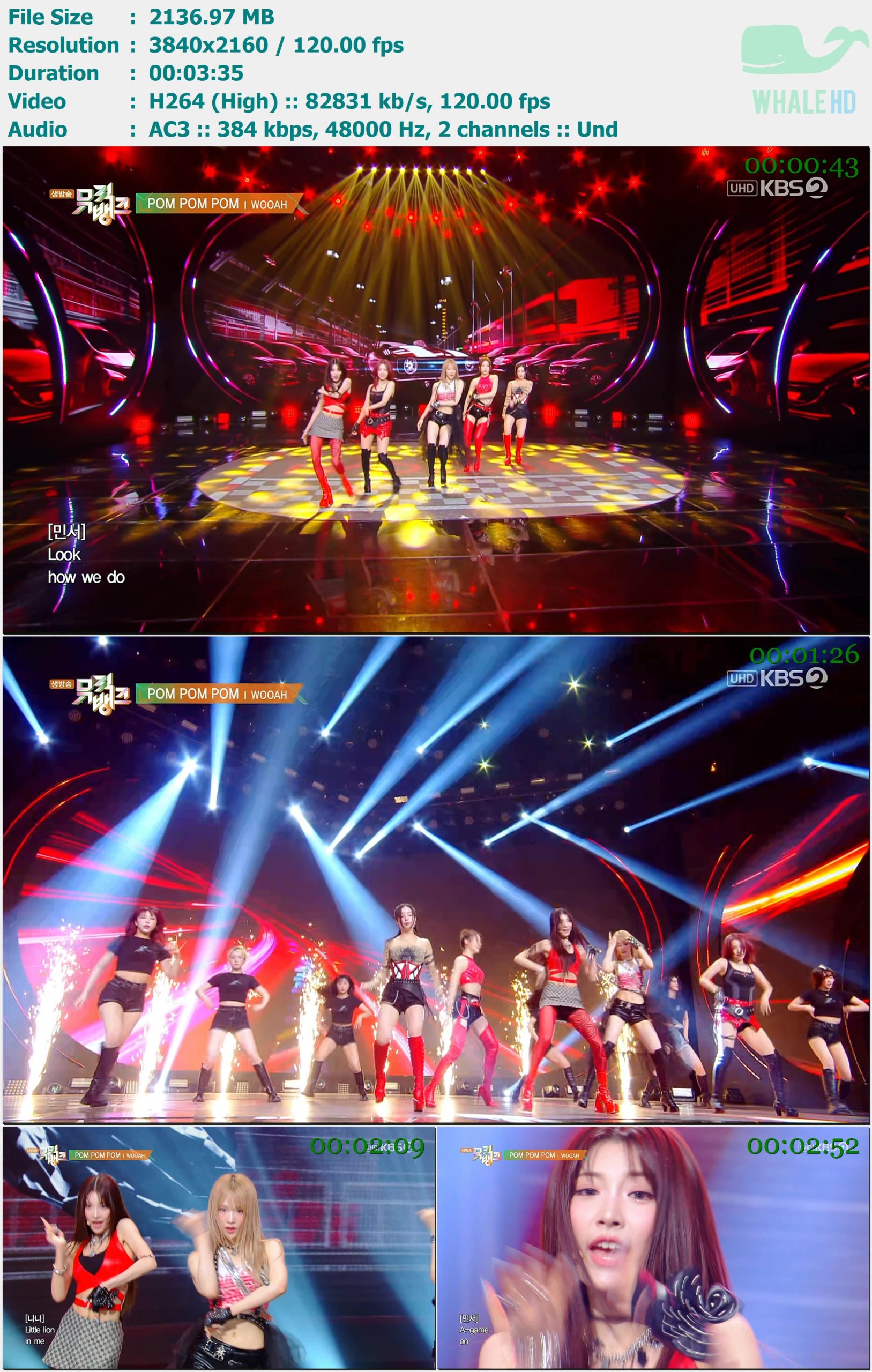 woo!ah! - POM POM POM (KBS Music Bank 音乐银行 2024-06-28) HDTV 2160p H264 - 2.09GB