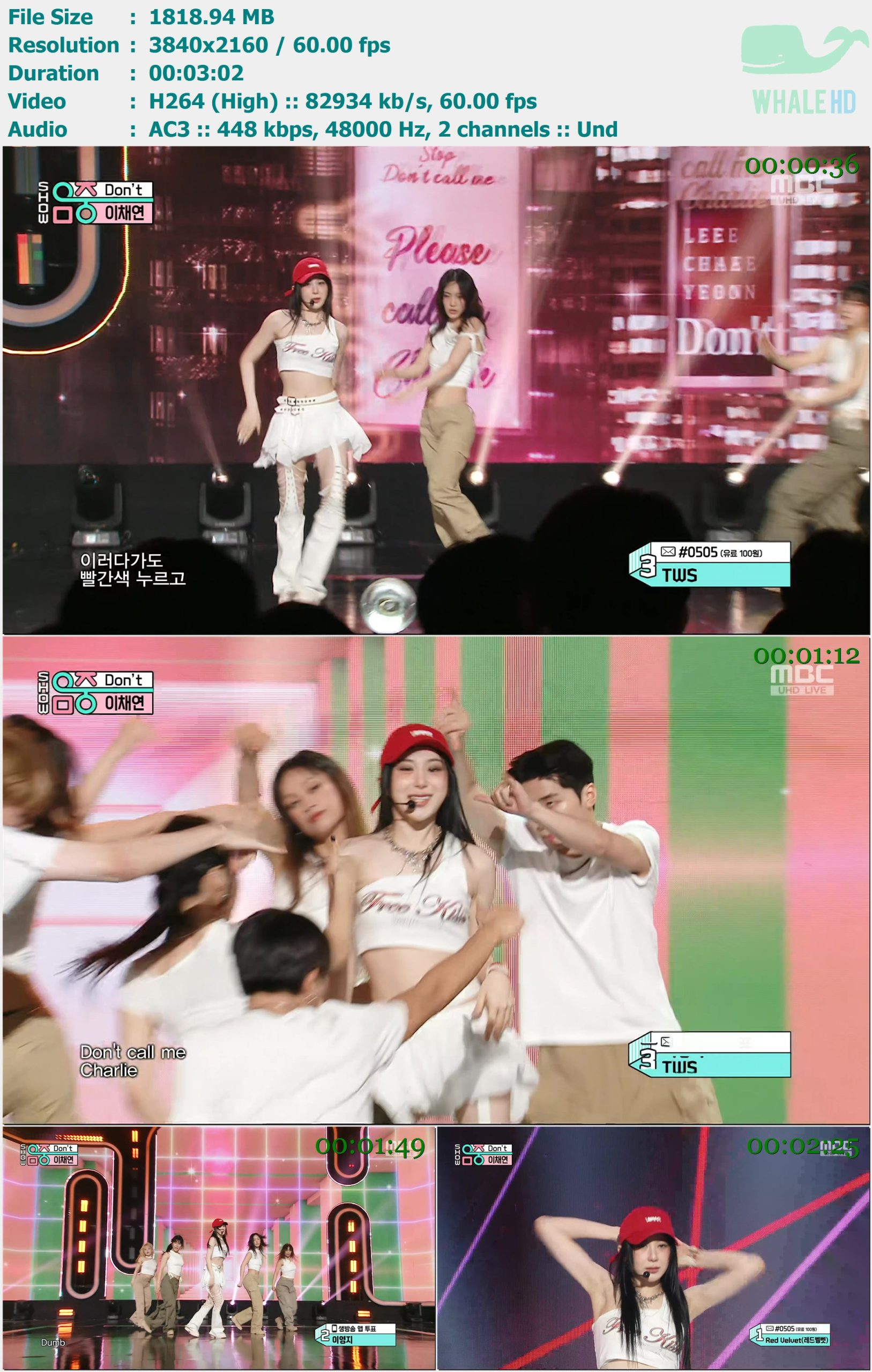 Lee Chae-yeon 이채연 - Don't (Show Music Core 音乐中心 2024-07-06) HDTV 2160p H264 - 1.78GB