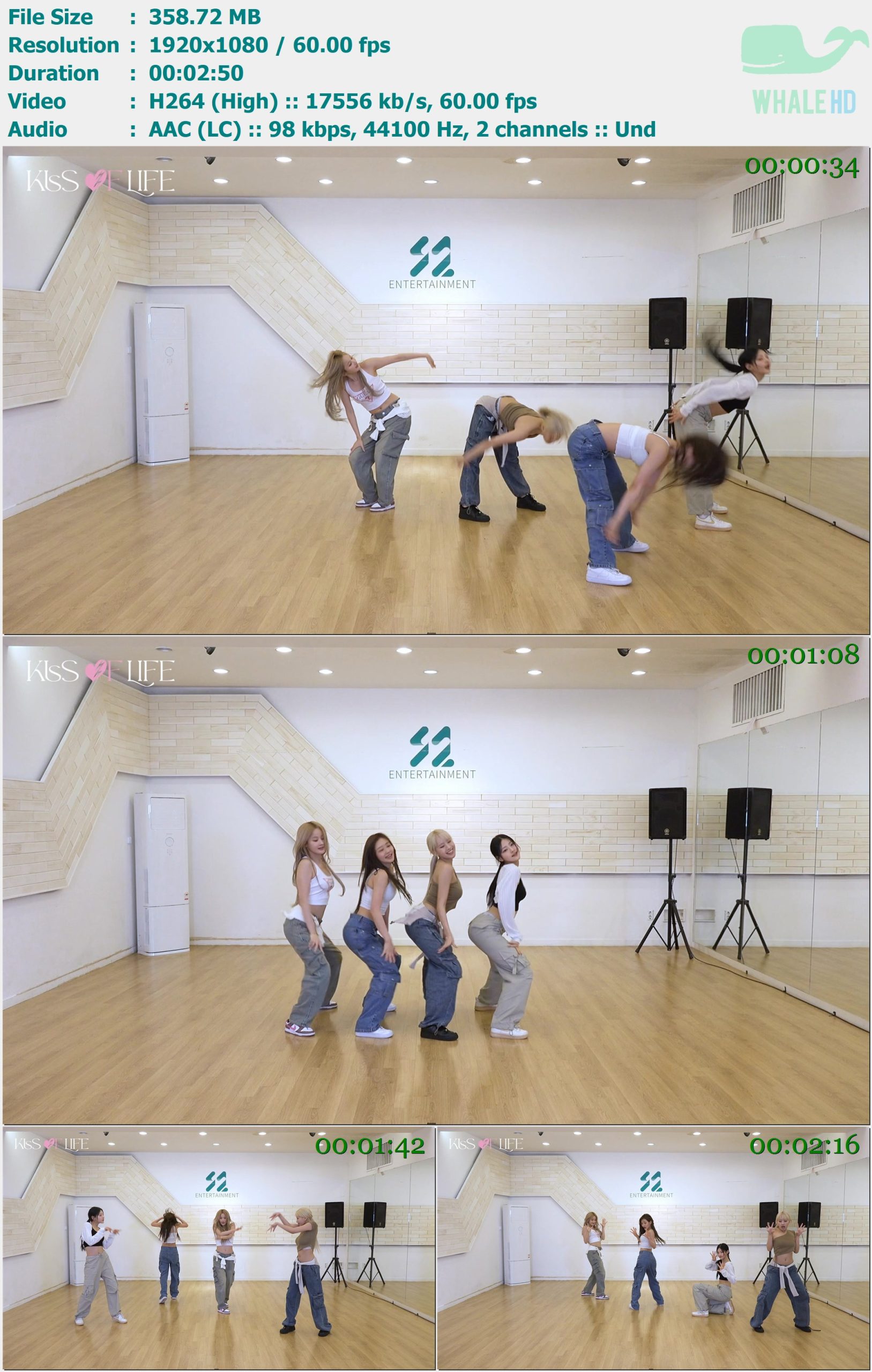 KISS OF LIFE - Midas Touch (Dance Practice) 2024 MasterRip 1080p H264 - 358.72MB